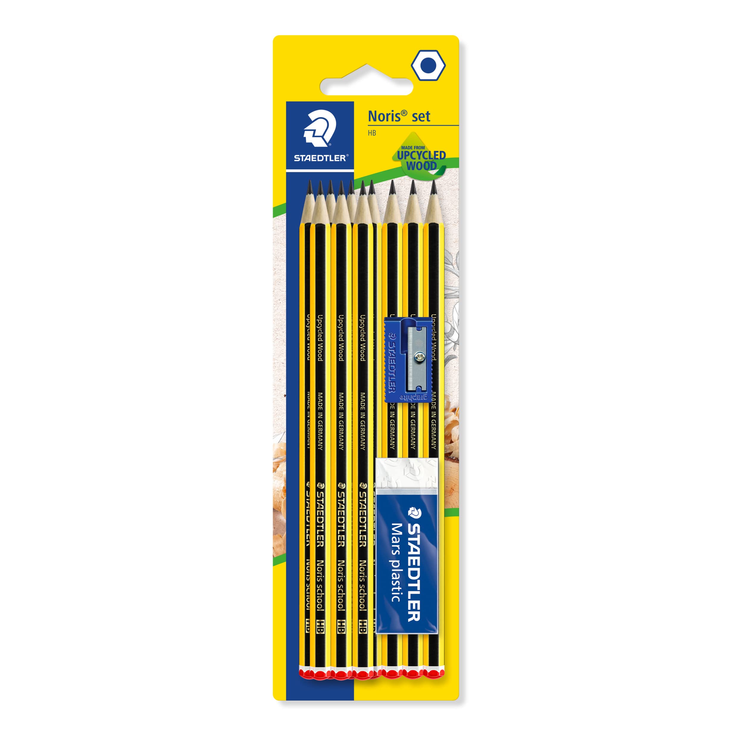 STAEDTLER 121S1BK10D Noris School Graphite Pencils - HB Degree (Pack of 10