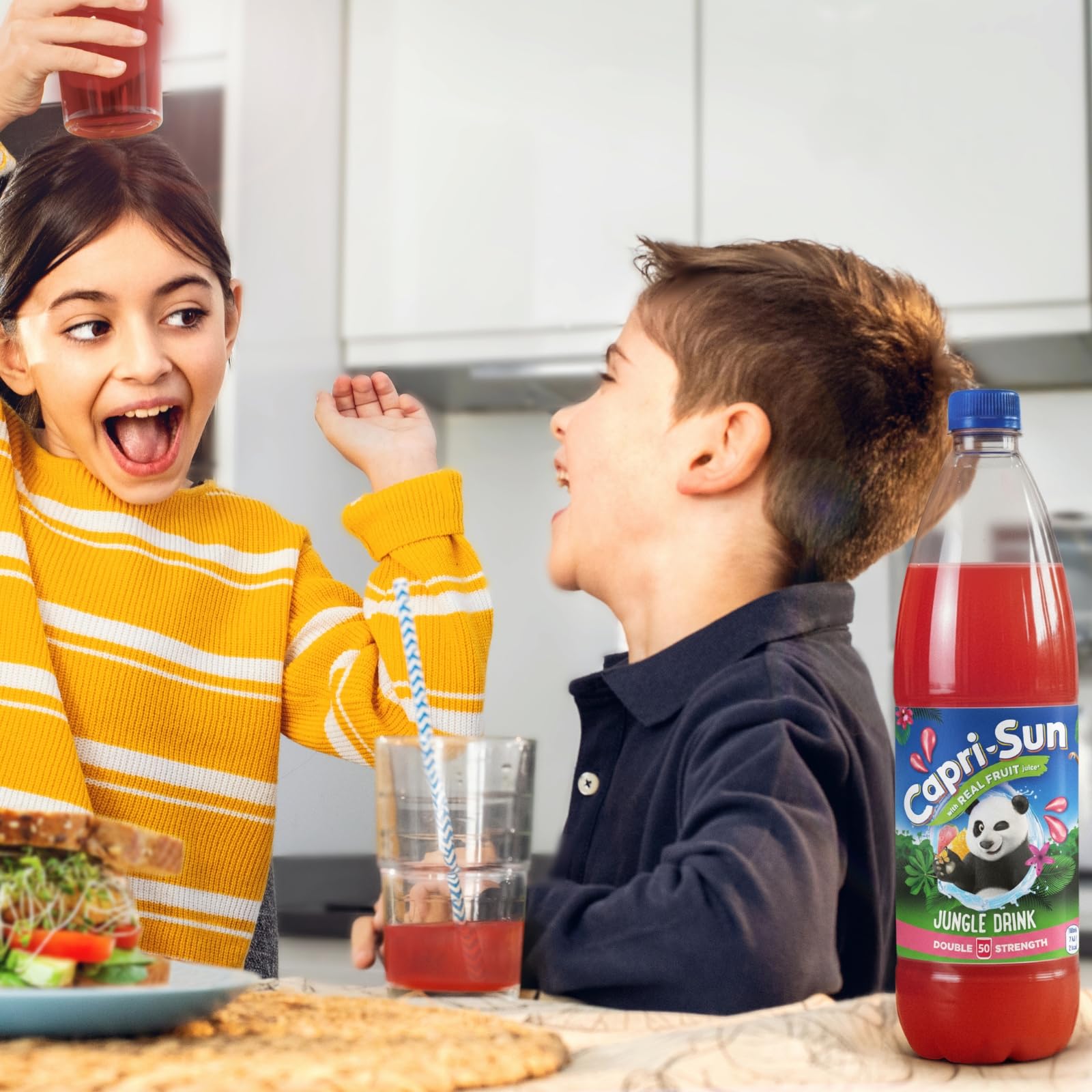 Capri-Sun Jungle Drink Squash (1 Litre) - No Added Sugar - Double Strength 10