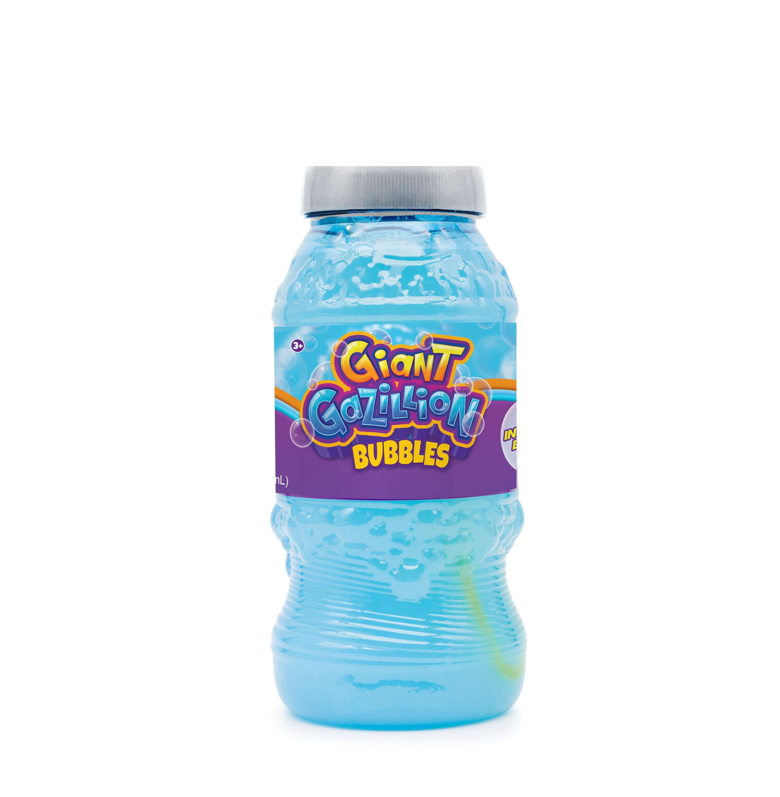 Gazillion Giant Bubble Solution 2L - Lab-Formulated for Huge, Stretchy Bubbles with Bonus Wand, Ages 3+
