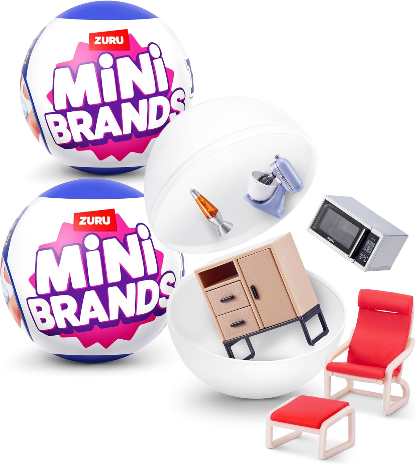 Mini Brands Home Capsule by ZURU - Collectible Mini Home Figures with Surprise Appliances, 3+ Years