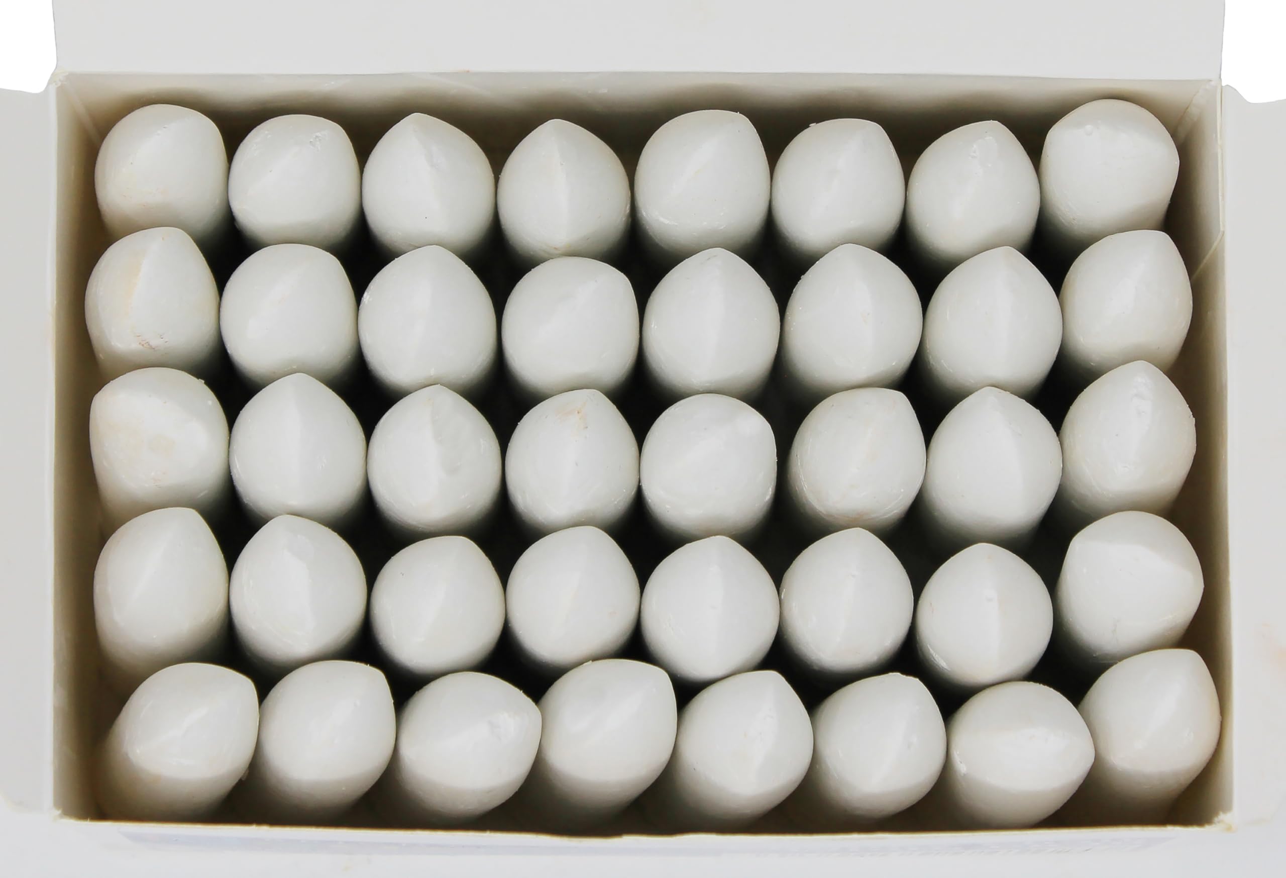 Bright Ideas PK40 5.5cm White Chunky Chalk Sticks - Outdoor Playground Chalk for Kids 3