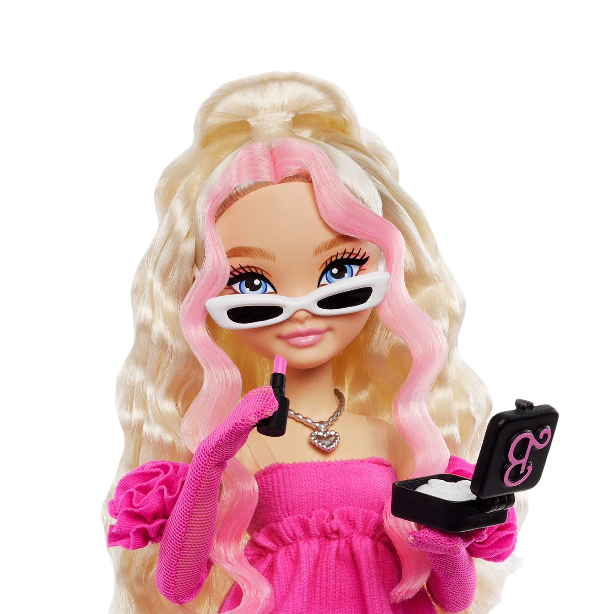 Barbie Dream Besties Playset - Barbie "Malibu" Doll with 11 Makeup Accessories, Posing Fun & Styling Hair for Kids 4+ 4