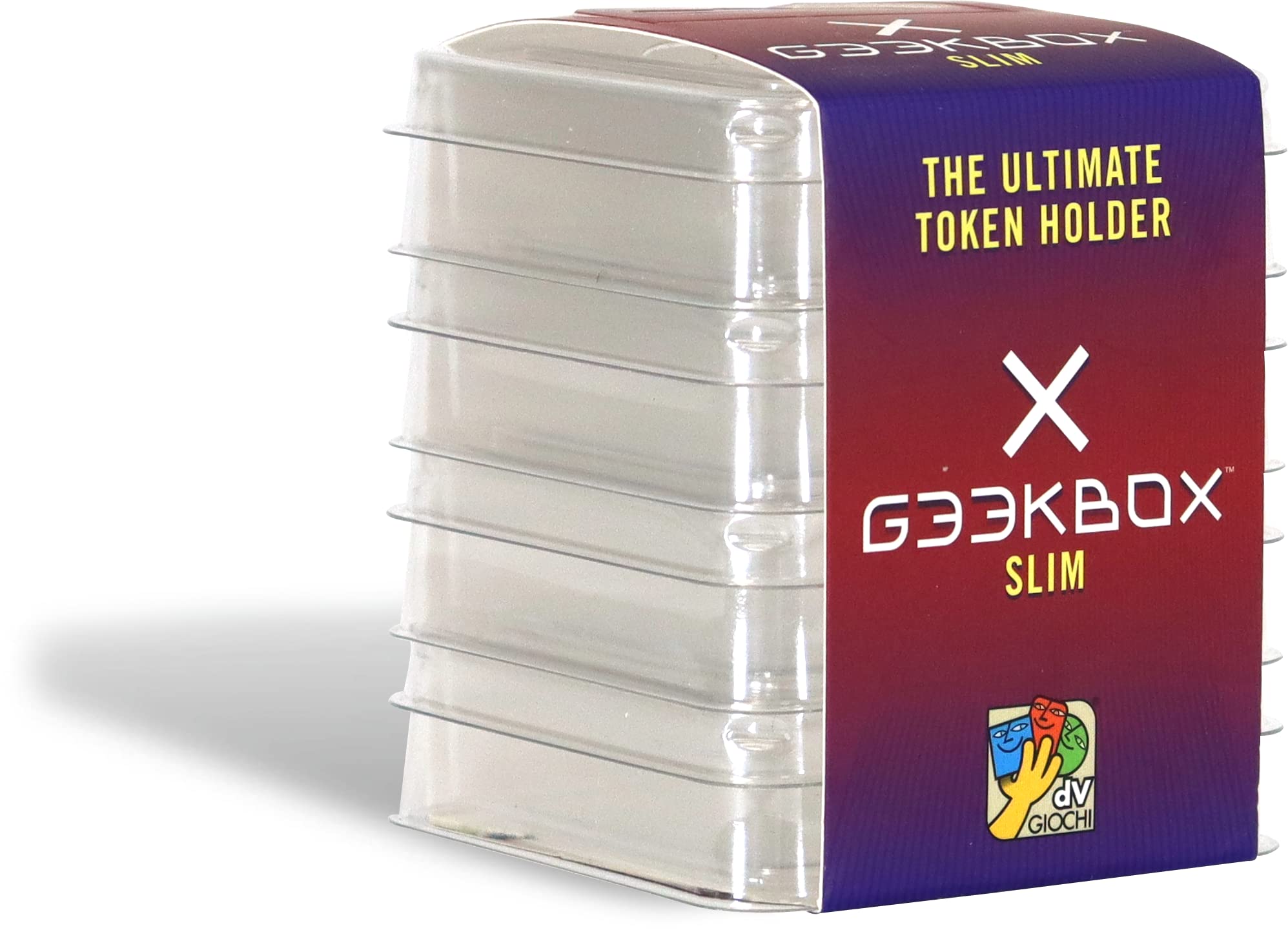 dV Giochi Geekbox Slim - Board Game Storage Organizer for Small Components