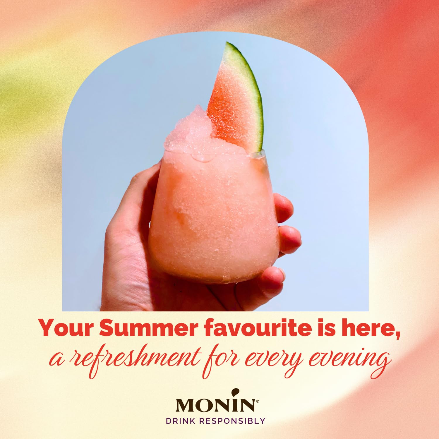 MONIN Watermelon Syrup 700ml - Vegan, Halal, Kosher - Natural Flavour, Allergen-Free Beverage Syrup 5