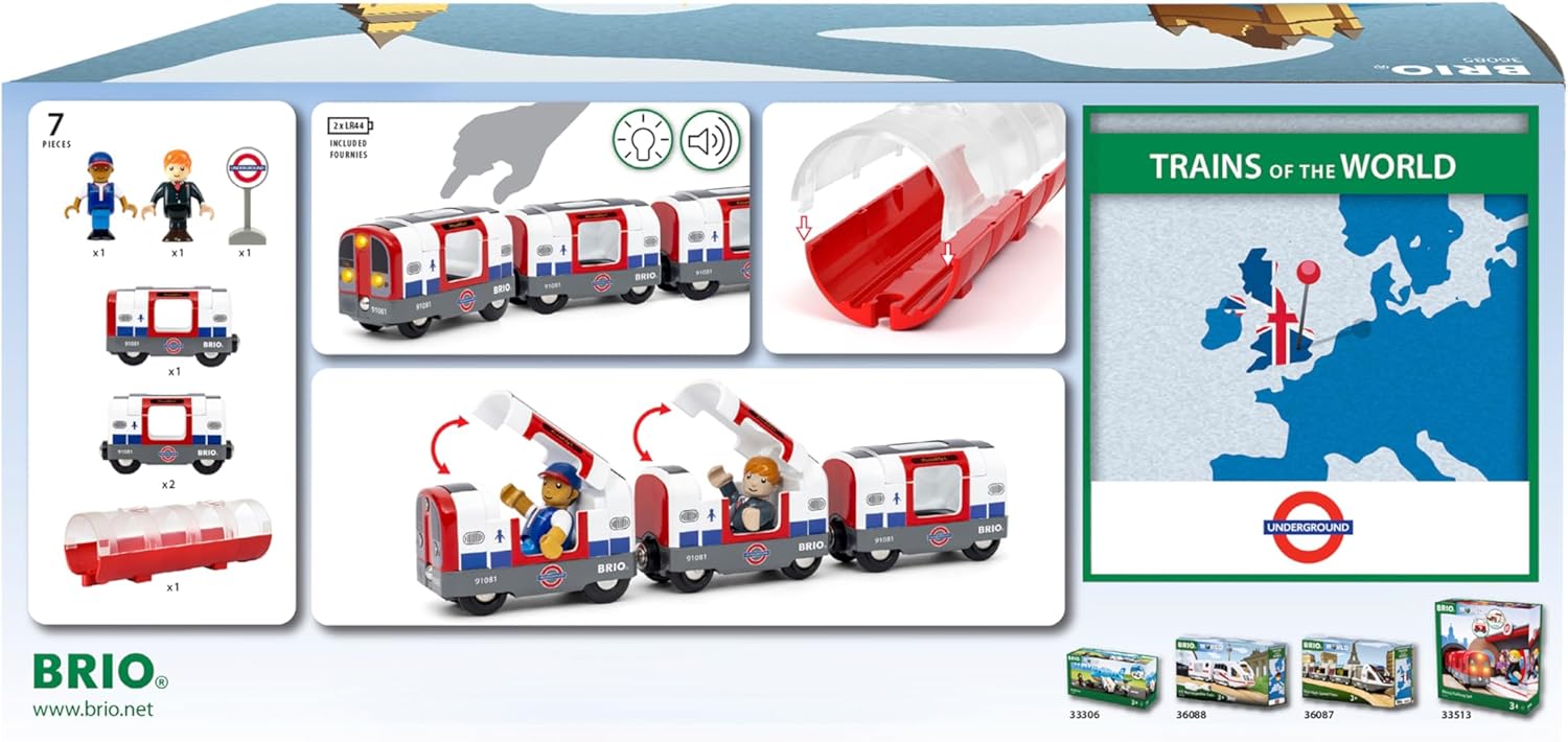 BRIO London Underground Tube Train Set - Trains of the World Special Edition 3