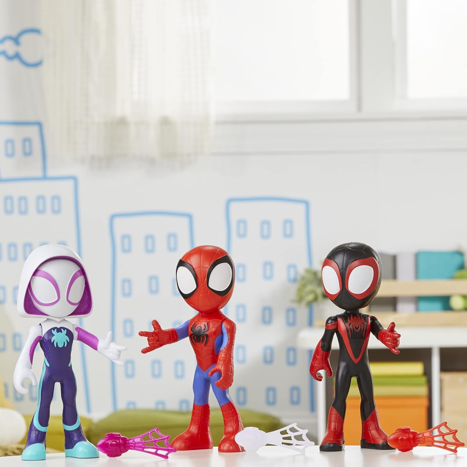 Marvel Spidey and His Amazing Friends Supersized Hero 22.5-cm Action Figures 3-Pack - Ages 3+ 5