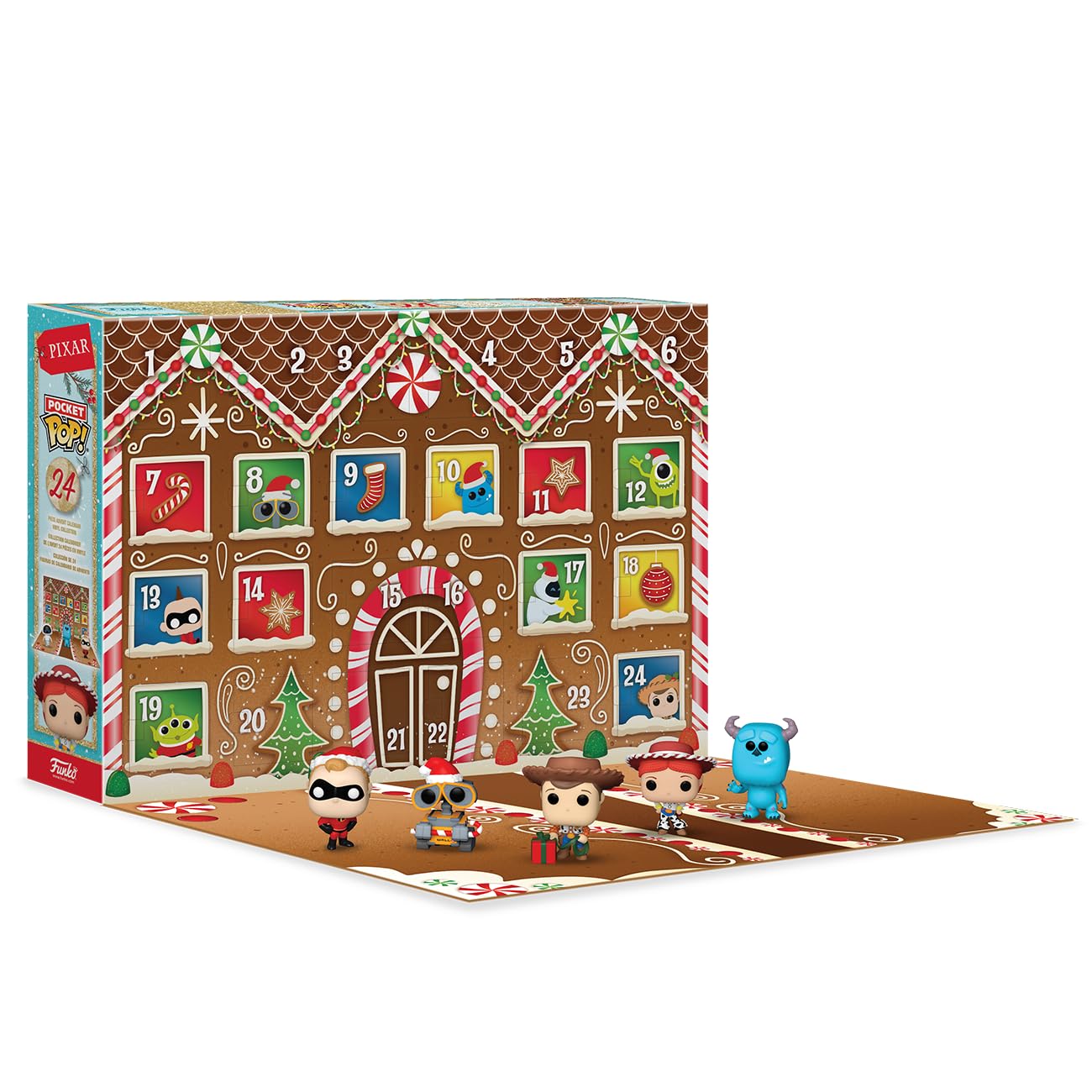 Funko Pixar Collection Advent Calendar 2024 - 24 Collectible Vinyl Mini Figures | Ages 3+