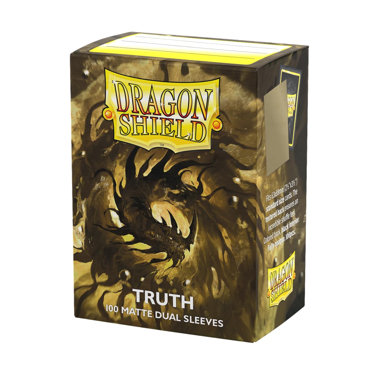 Dragon Shield Dual Matte Sleeves - Truth (100 Count) Gold