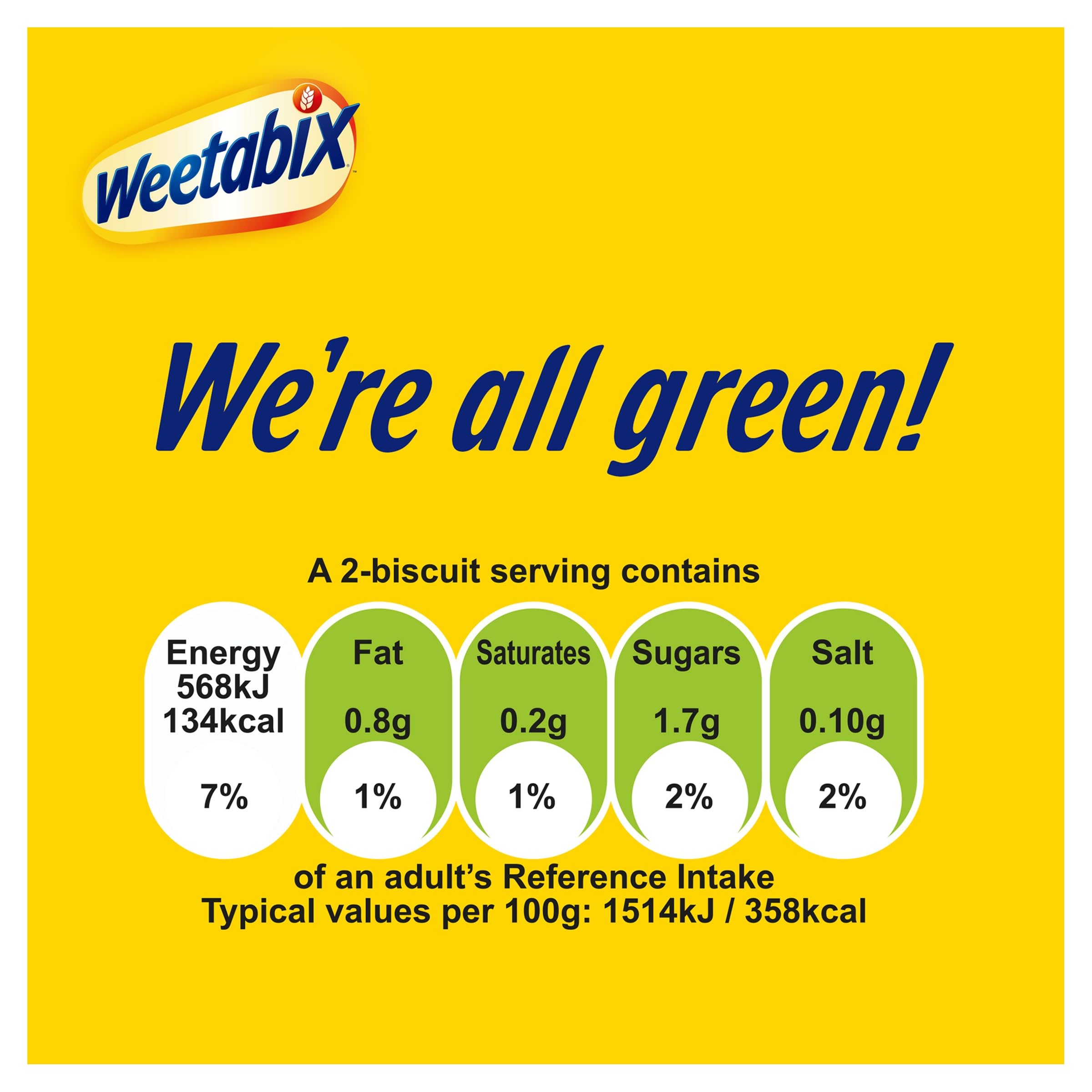 Weetabix - Breakfast Cereal Packed with Fibre, High in Vitamin D, Low in Sugar, 500g 3
