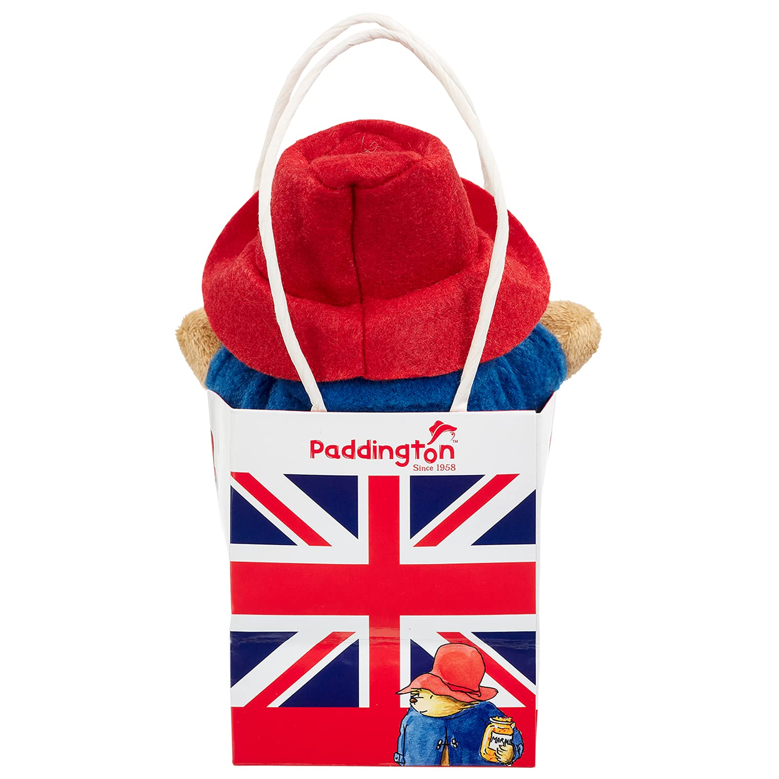 Rainbow Designs Paddington Bear Soft Toy - Suitable From Birth | Unisex Baby Gift | Iconic Red Hat & Blue Coat