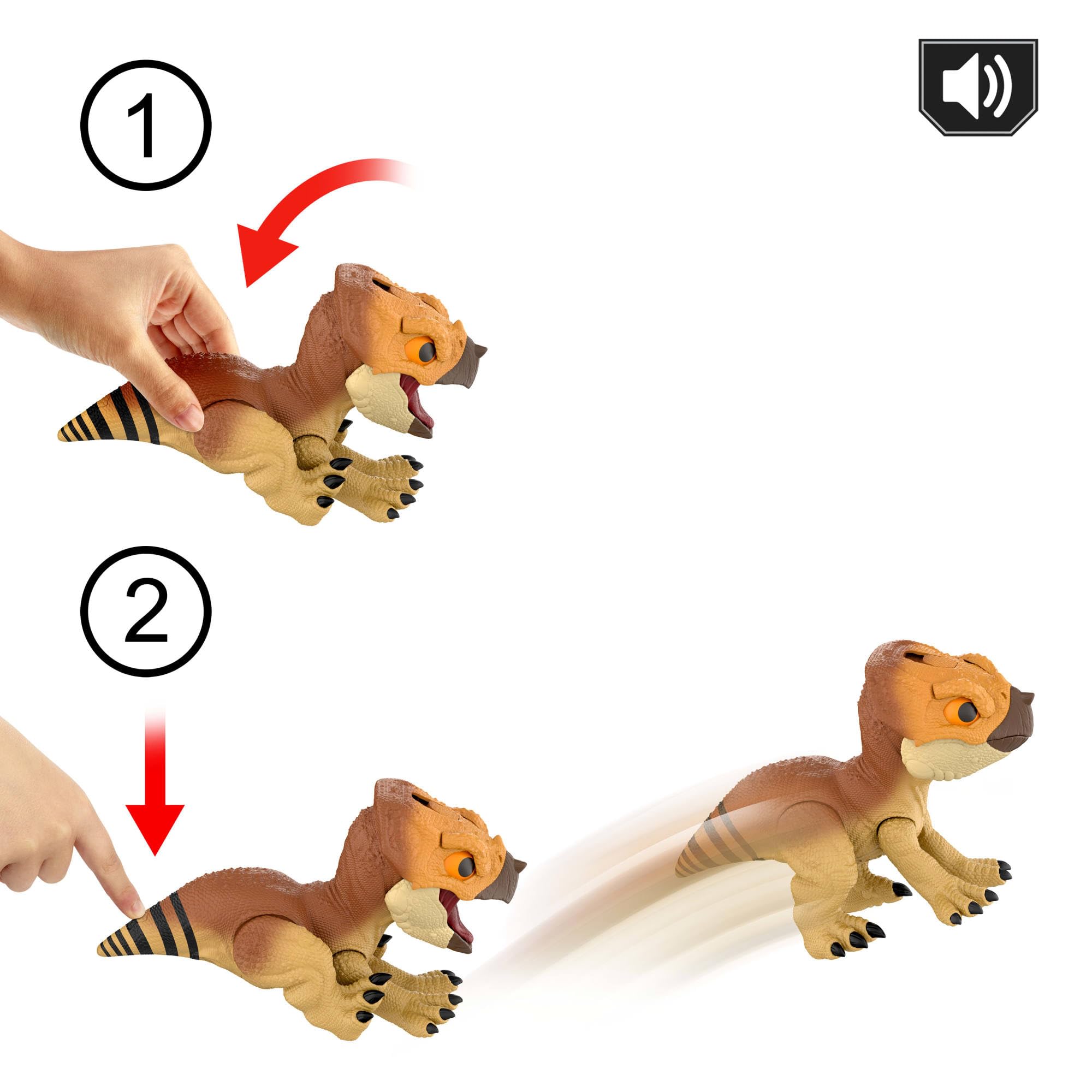 Jurassic World Rebirth Primal Protector Aquilops 'Dolores' Interactive Dinosaur Toy | Ages 4+ 4