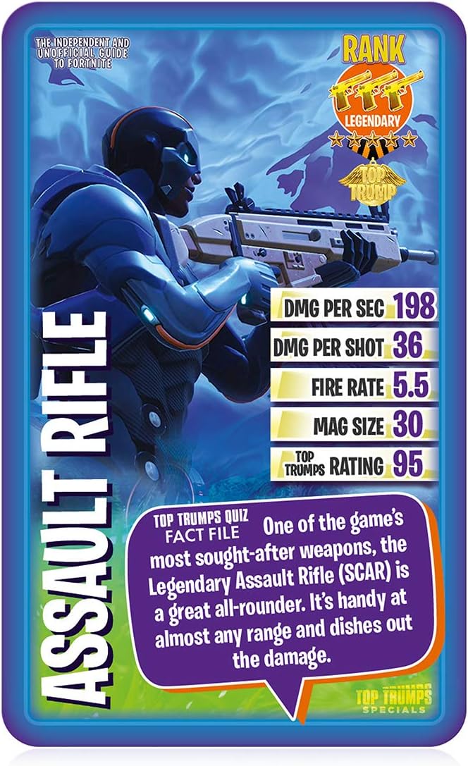 Top Trumps Fortnite Specials Weapon Cards Game 3