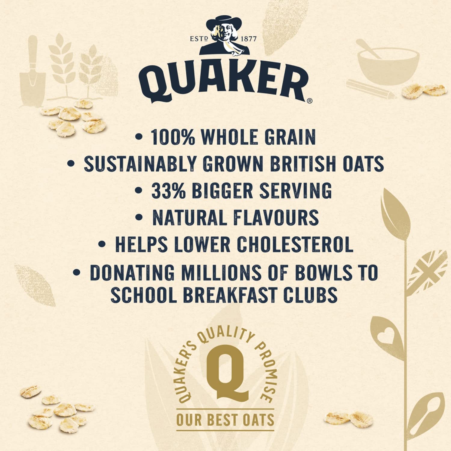Quaker Oat So Simple Big Bowl Golden Syrup, 6 Sachets (297.6 g) 6