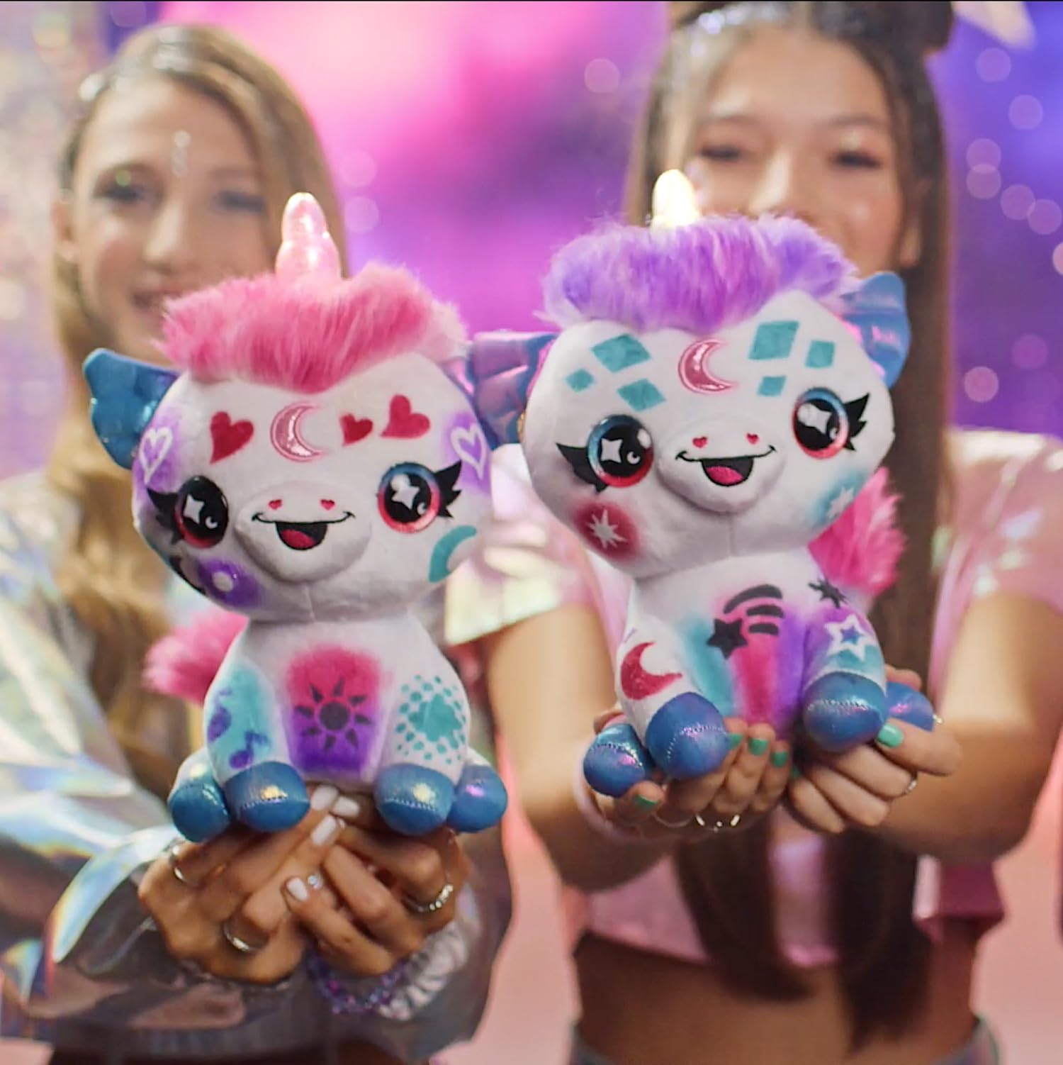 Airbrush Plush Light Up Cosmic Unicorn – Personalize & Decorate with Airbrush Tool 4