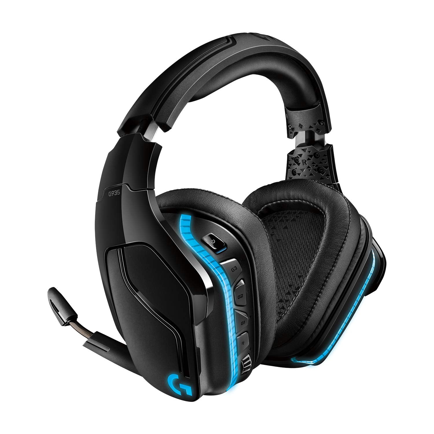 Logitech G935 Wireless Gaming Headset with 7.1 Surround Sound, DTS Headphone:X 2.0, LIGHTSYNC RGB, 50 mm Pro-G Drivers, 6 mm Mic 10