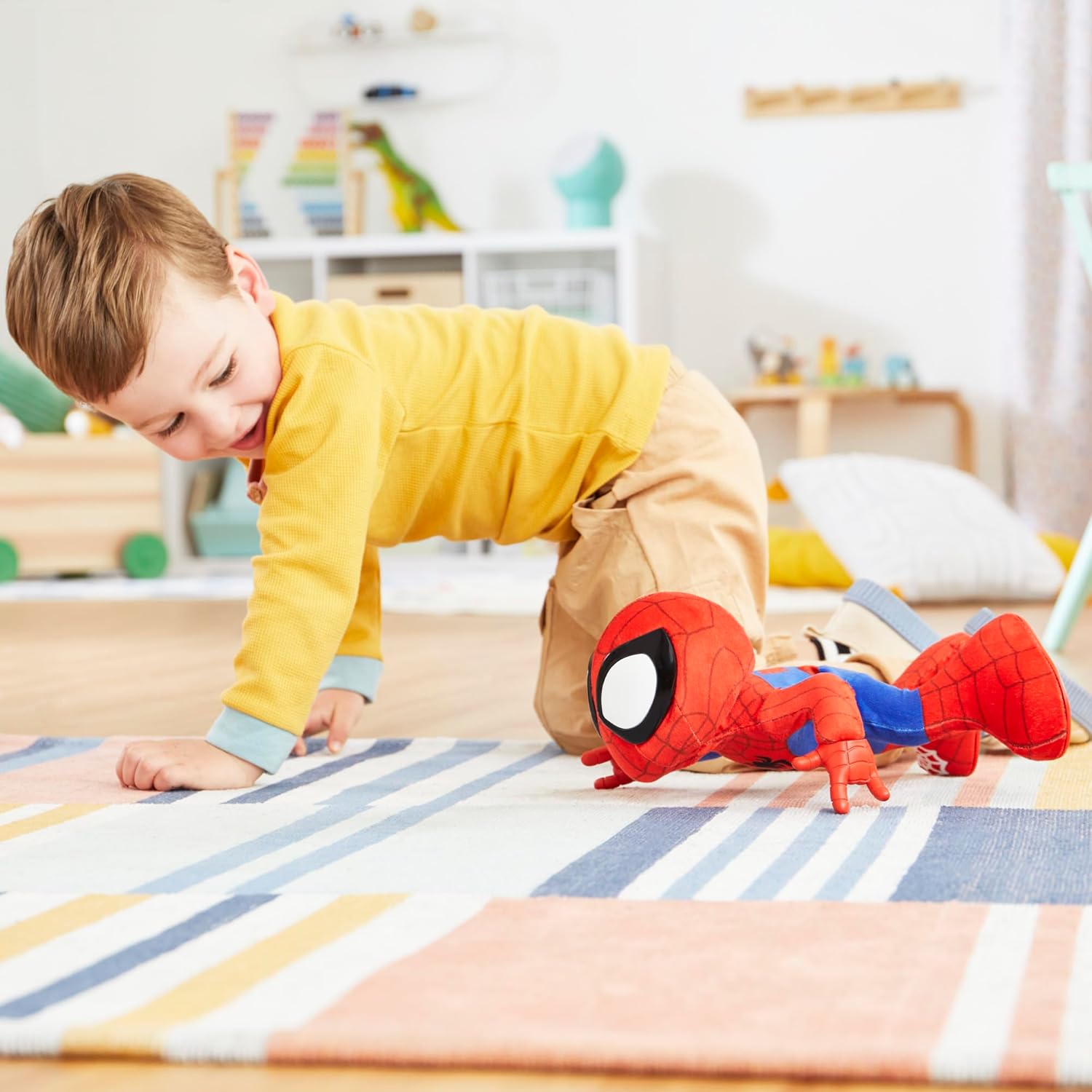 Dance 'N Crawl Spidey Interactive Plush Toy - Musical Spider-Man with Sounds & Songs 4