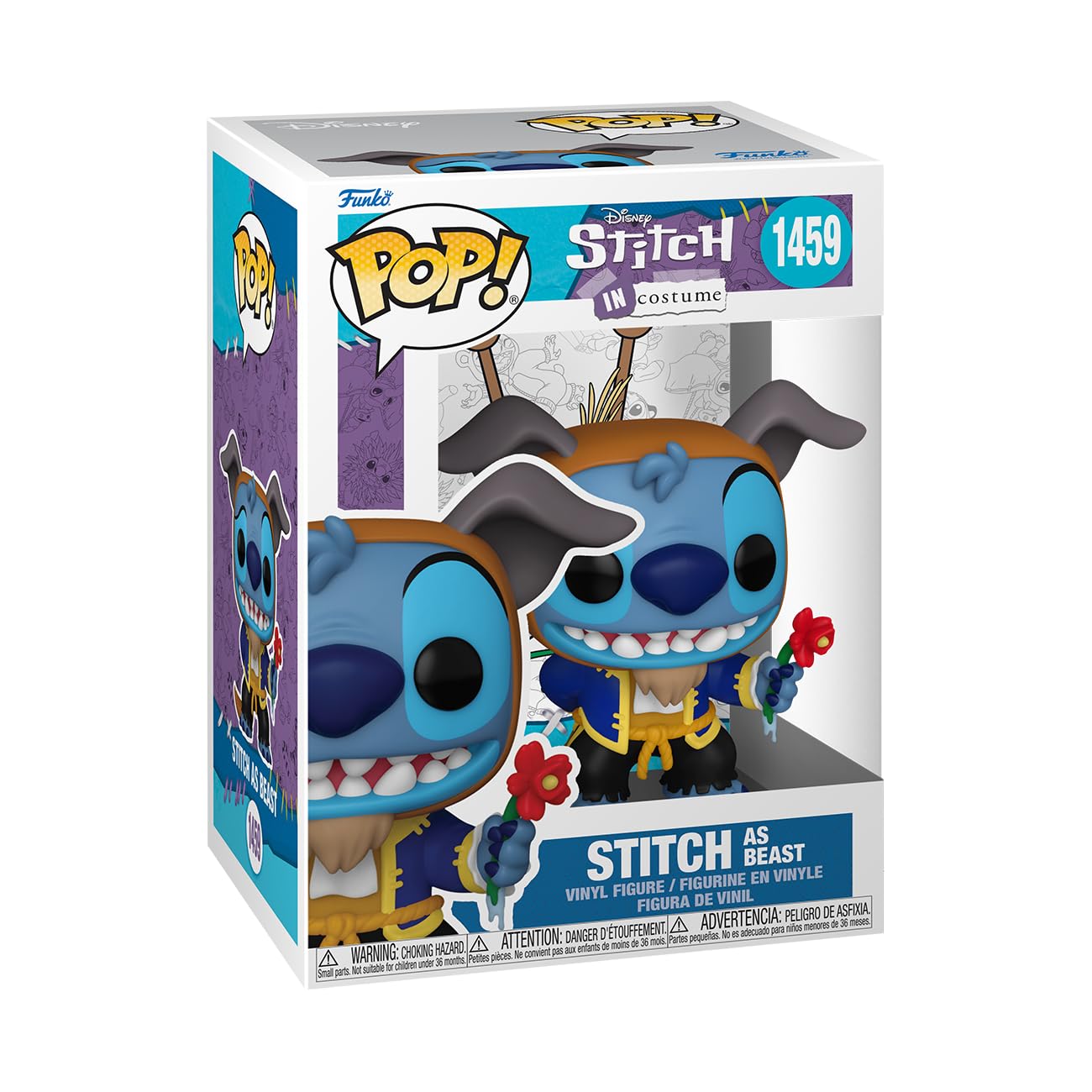 Funko Pop! Disney: Stitch as Beast - Lilo & Stitch Vinyl Figure 9