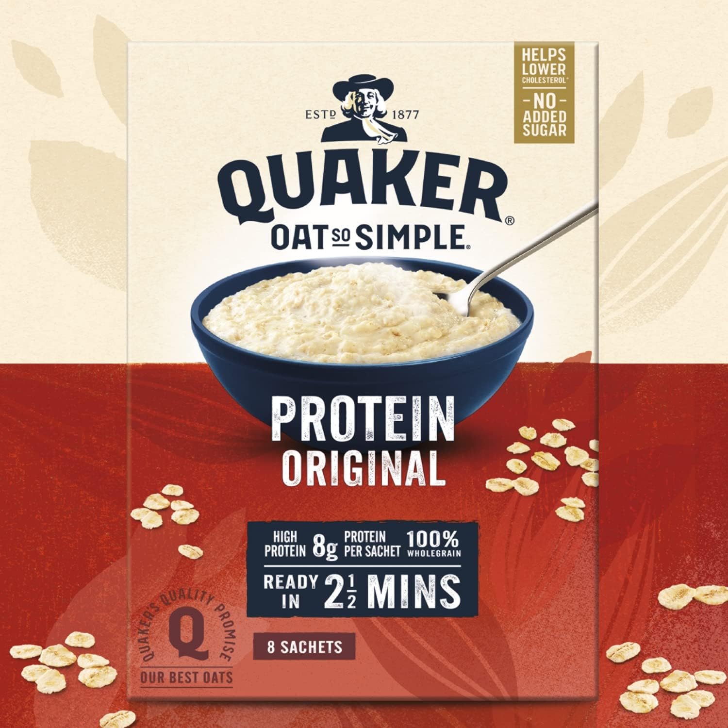 Quaker Oat So Simple Protein Original Porridge, 8 x 37.7g 6
