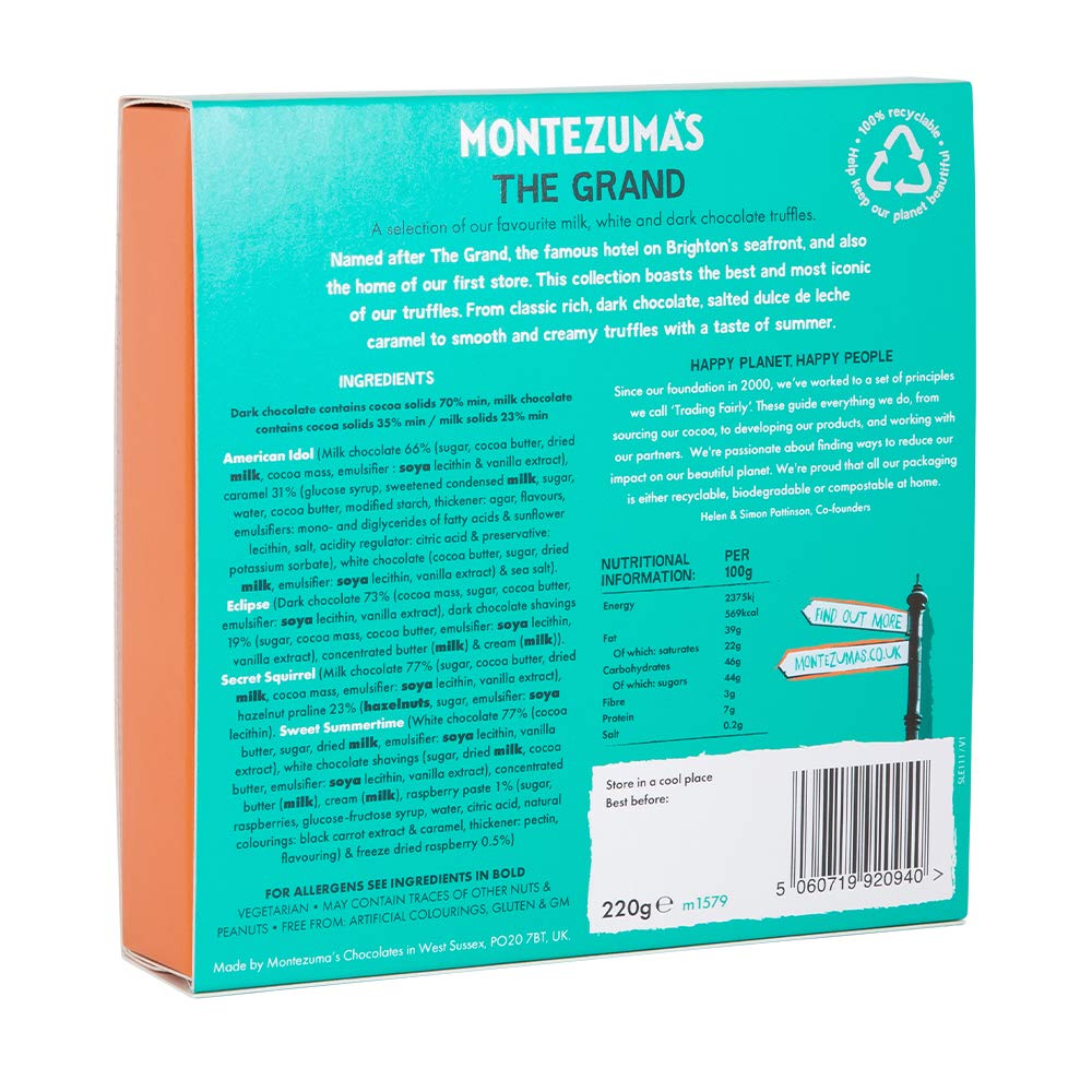 Montezuma's The Grand Milk, White & Dark Chocolate Truffle Collection - 16 Truffles, Gluten-Free, 220g 7