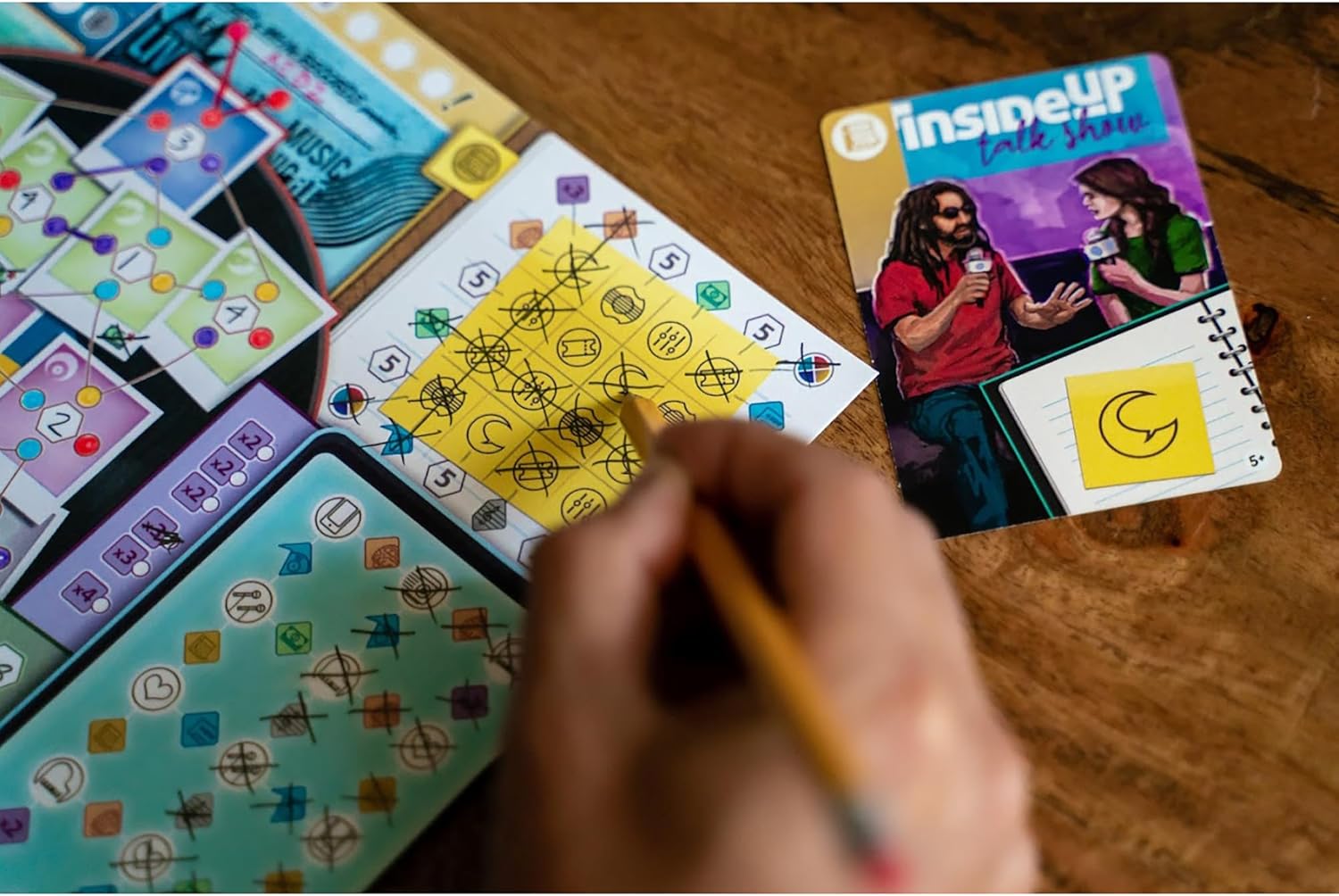 Inside Up Games Draft & Write Records - Music Board Game, Card Drafting, Strategy Game 4