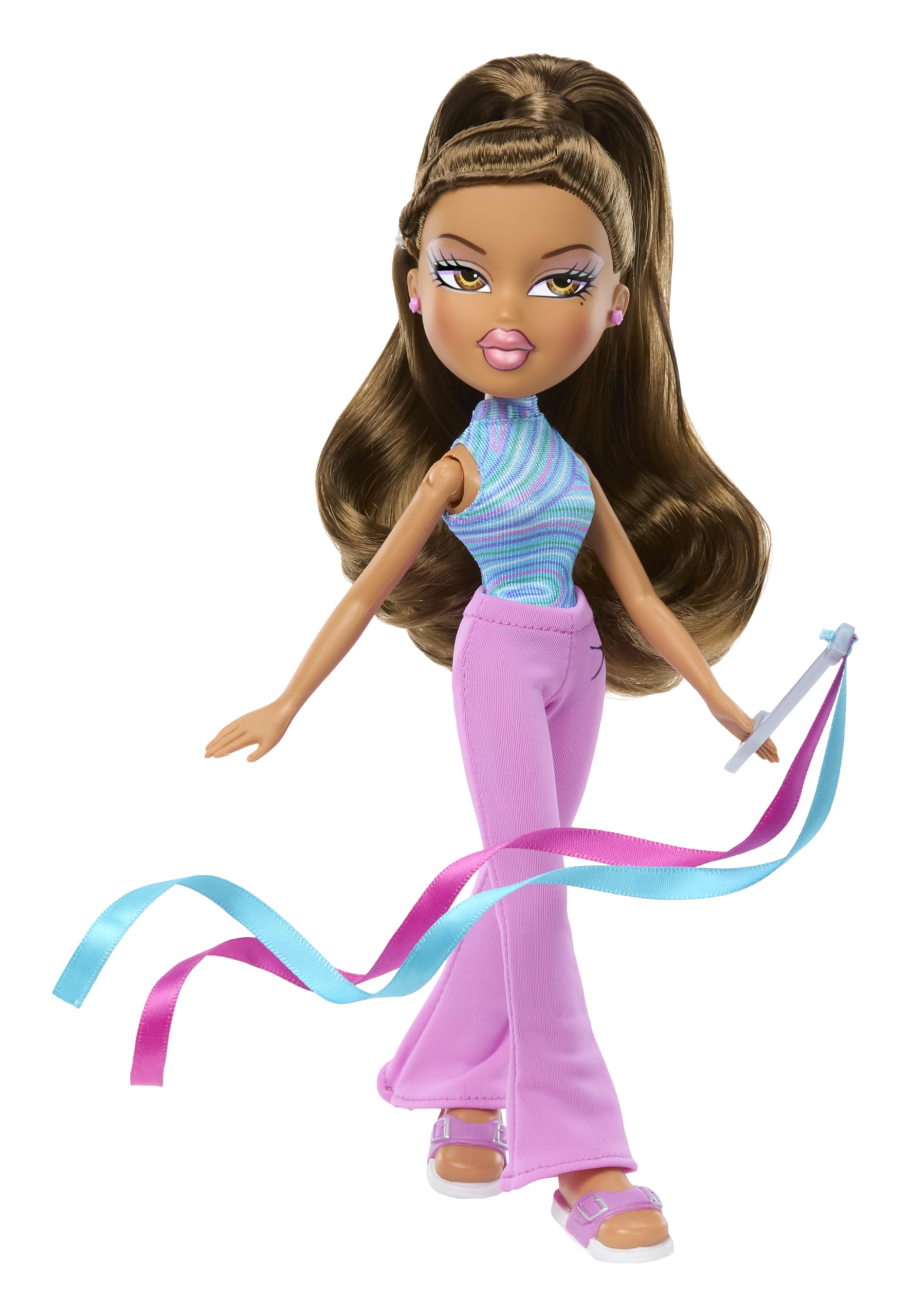 Bratz Play Sportz Yasmin Gymnastics Fashion Doll with Ribbon Accessory - Ages 3-10 4