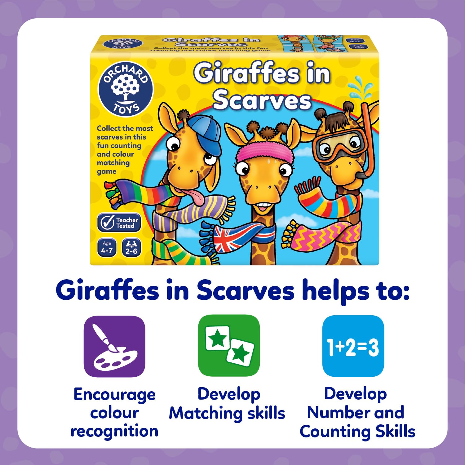 Orchard Toys Giraffes in Scarves Board Game 12