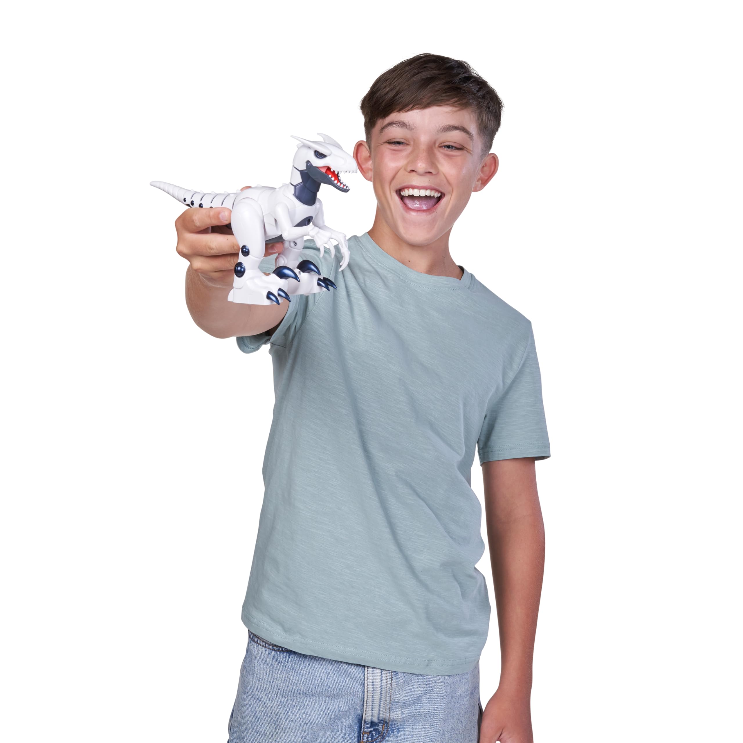 Robo Alive Dino Raptor Robotic Toy by ZURU - Electronic Dinosaur for Kids 3+ 5