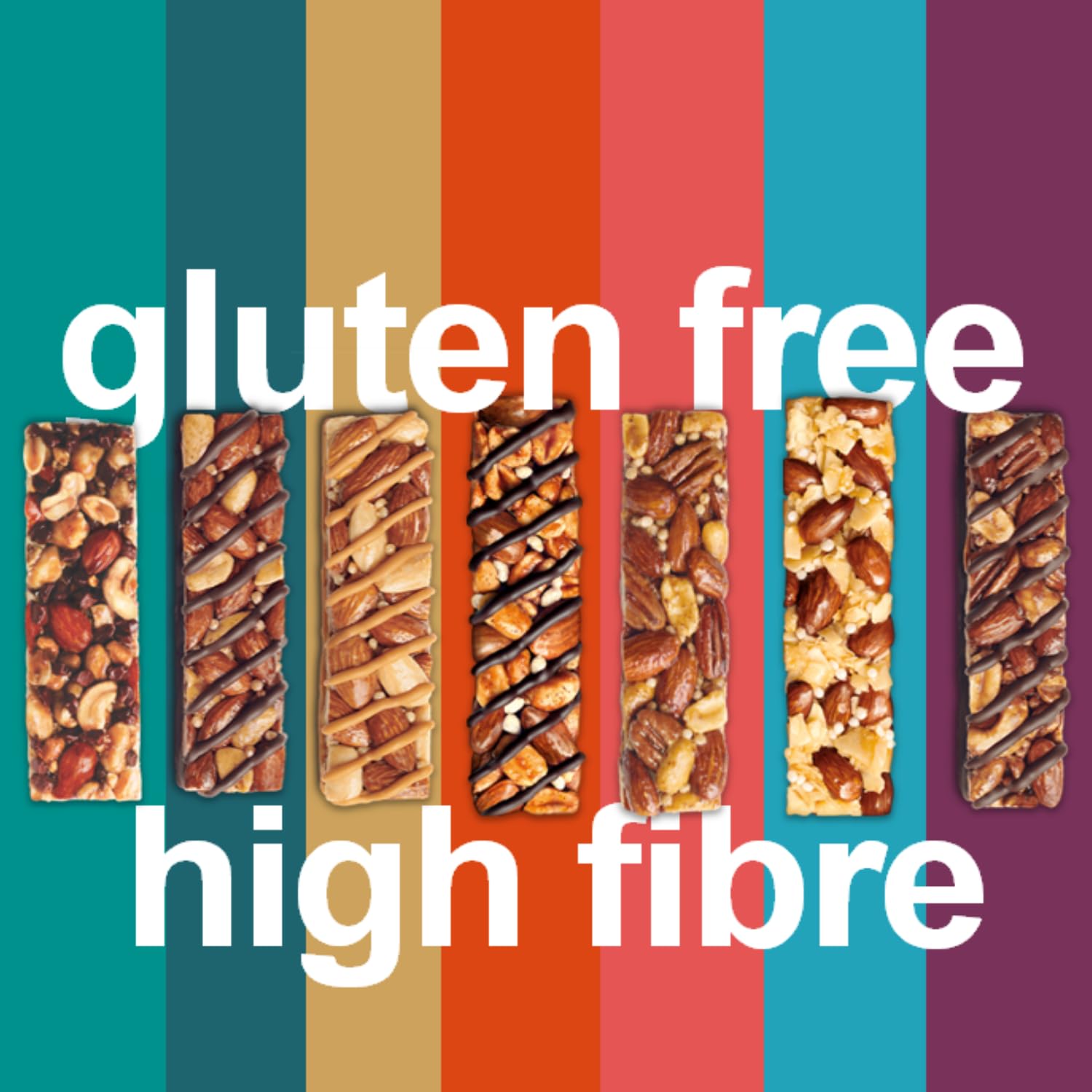 KIND Core Variety Pack - Gluten Free, High Fibre, No Artificial Flavours, 12 Bars