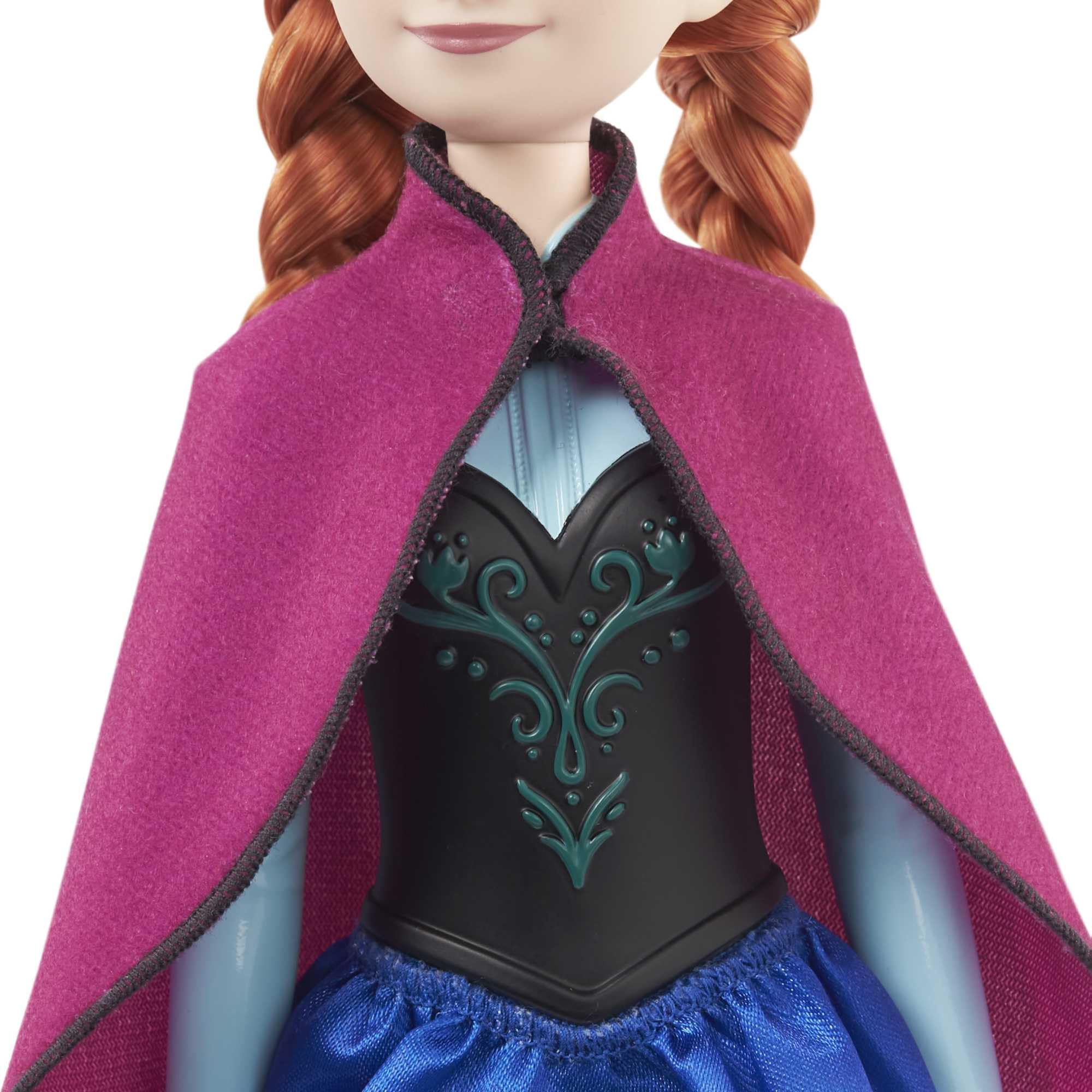Mattel Disney Princess Dolls, Anna Posable Fashion Doll with Signature Clothing and Accessories, Disney's Frozen Movie Toys, HLW49 4