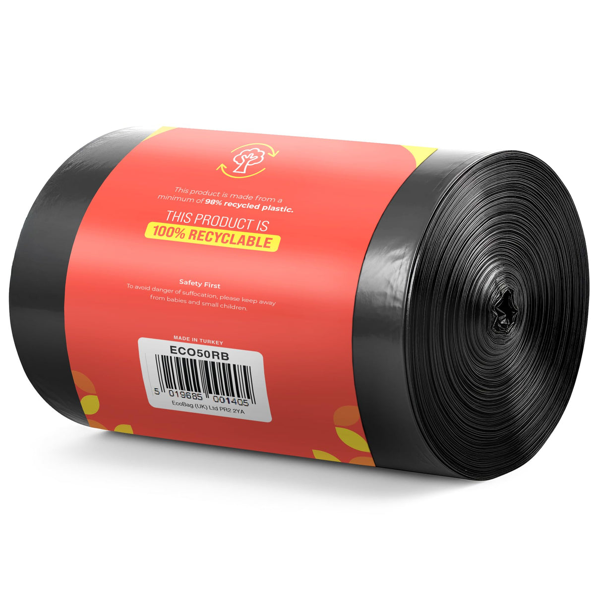 EcoBag Refuse Sacks - 100L, 50 Sacks, 35µm