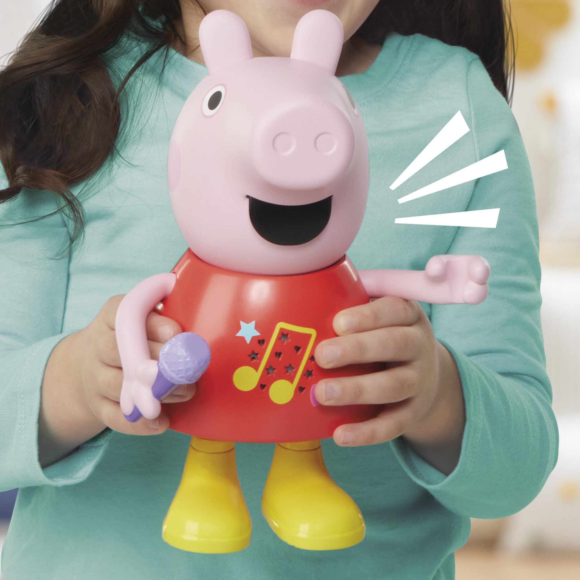 Peppa Pig Talk & Sing Interactive Doll - Muddy Puddles & Party Mode, 20 cm 6