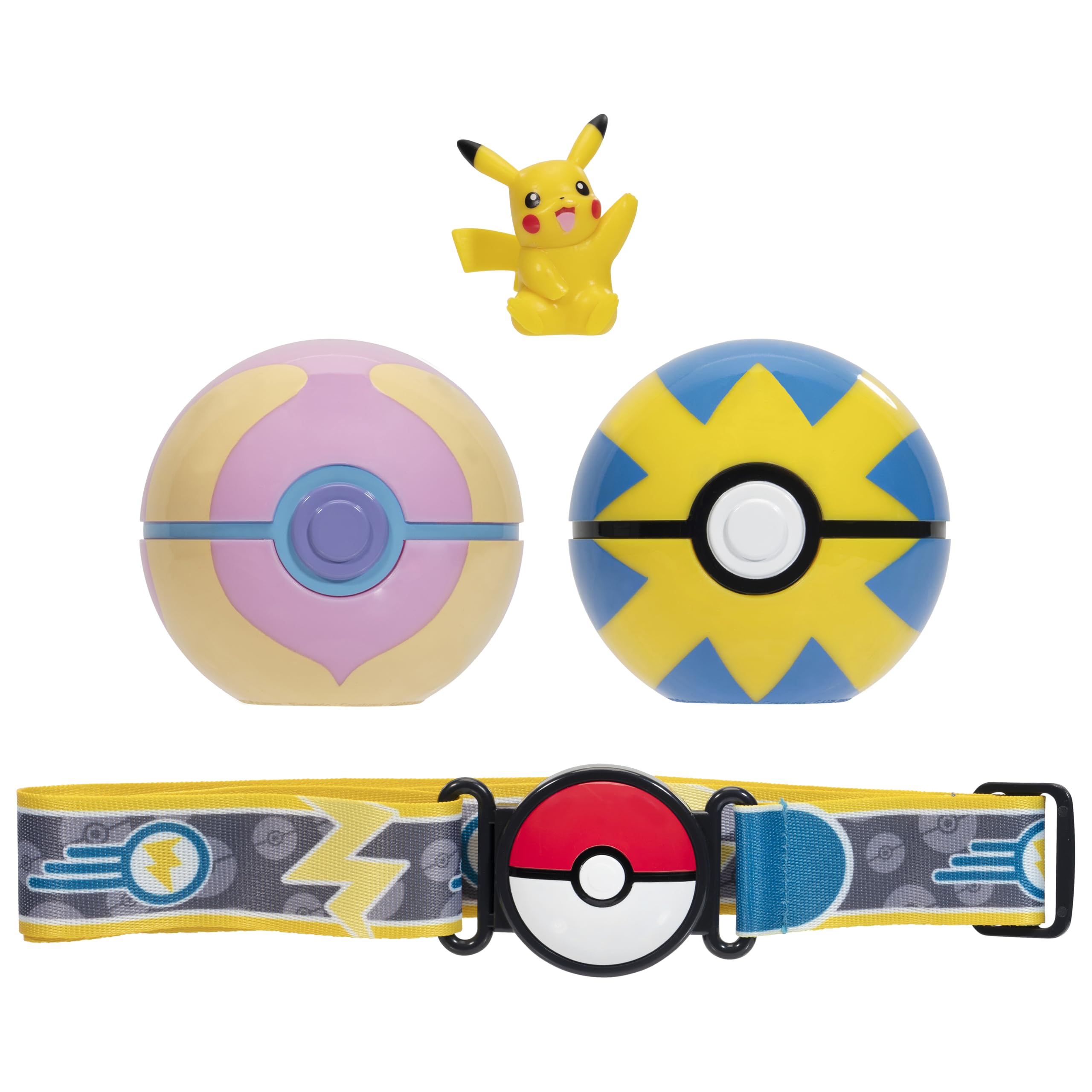 Pokémon Pikachu Clip 'N' Go Belt Set - Includes Themed Belt and 2-Inch Pikachu Figure