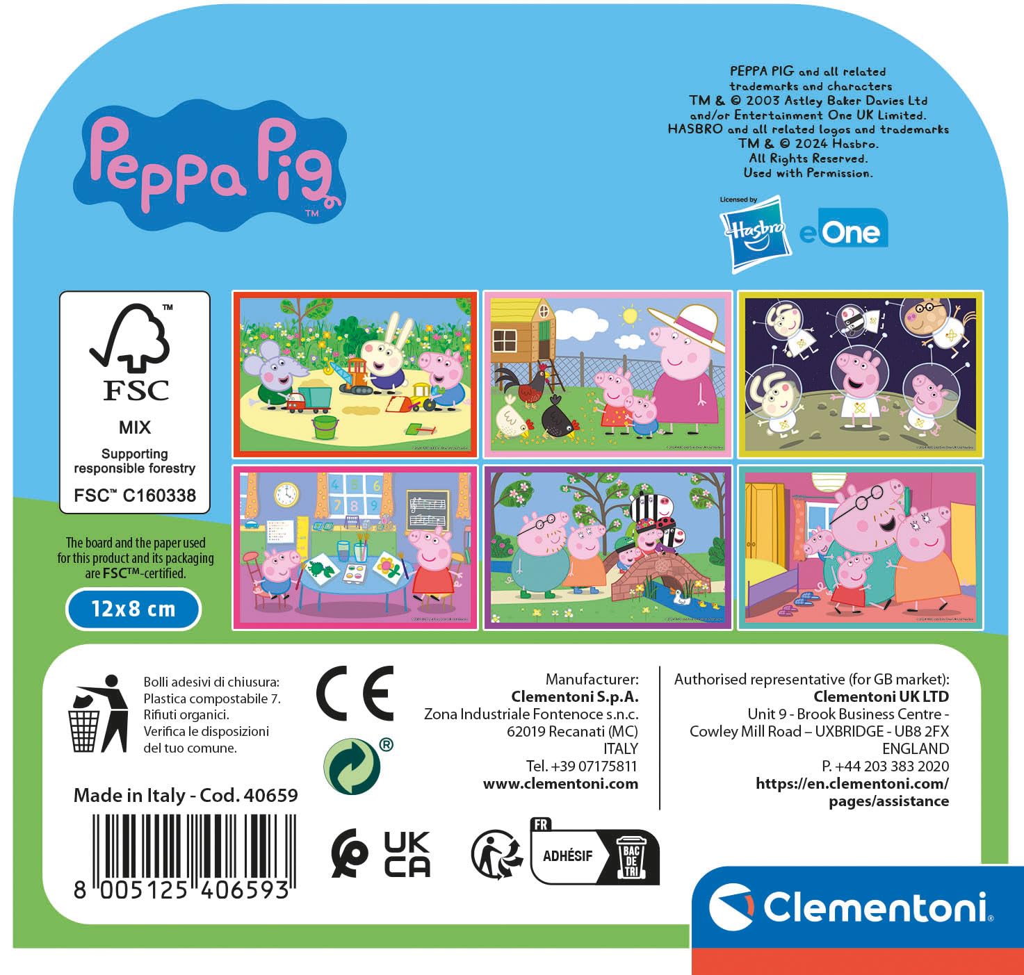 Clementoni Peppa Pig 6-Piece Cube Puzzle - Educational Toddler Puzzle for Ages 2+ 9