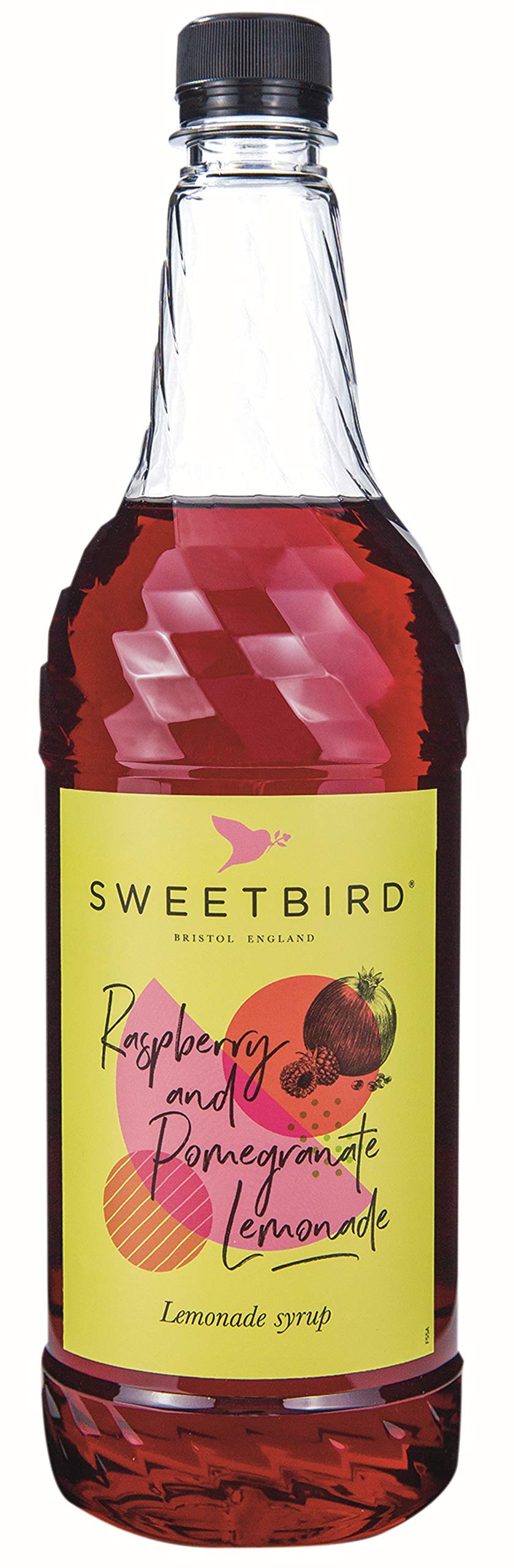 Sweetbird Raspberry & Pomegranate Lemonade Syrup - 1 Litre | Vegan Friendly | Made with British Sugar 1