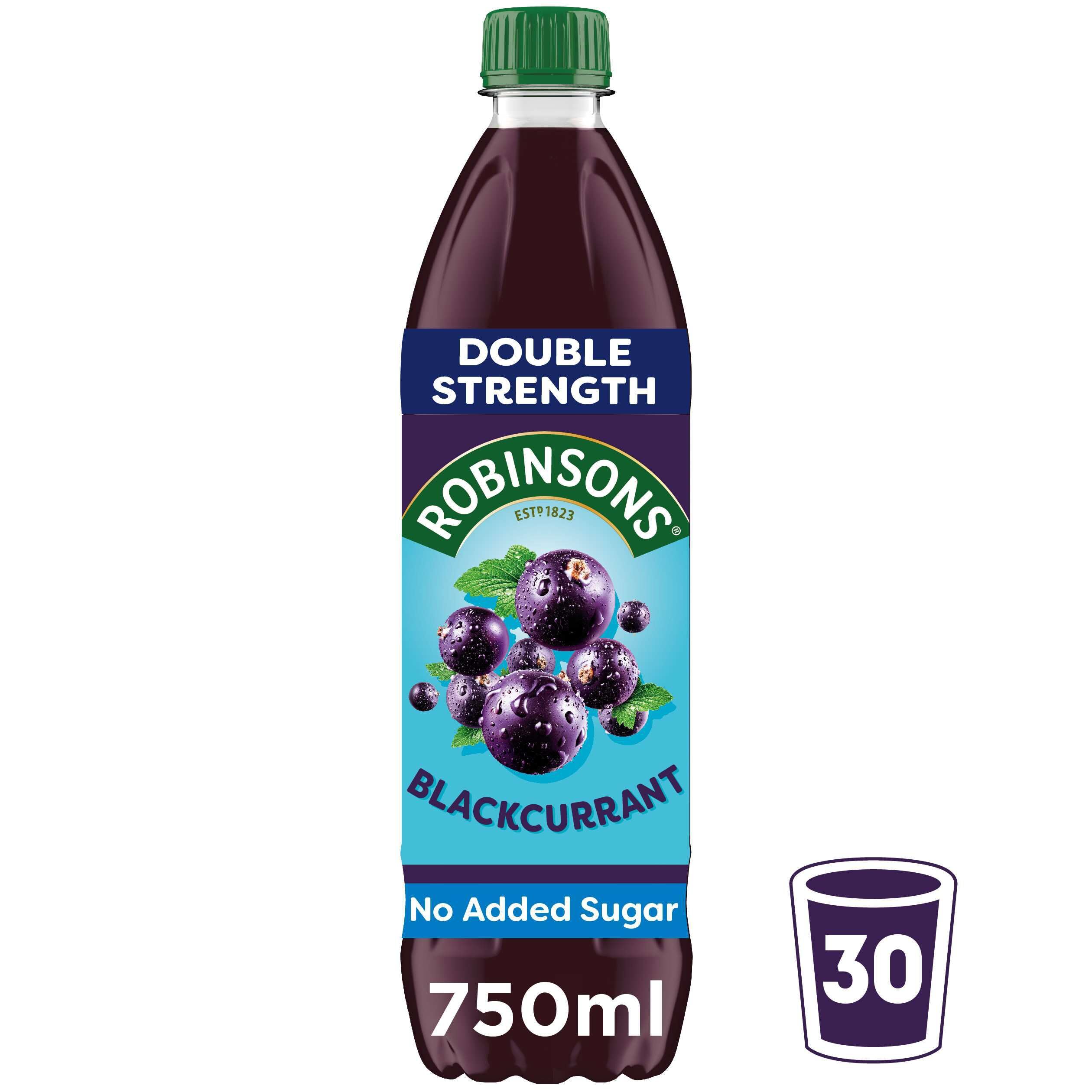 Robinsons Fruit Squash - Low Calorie - Blackcurrant - Double Strength Concentrate 750ml 5