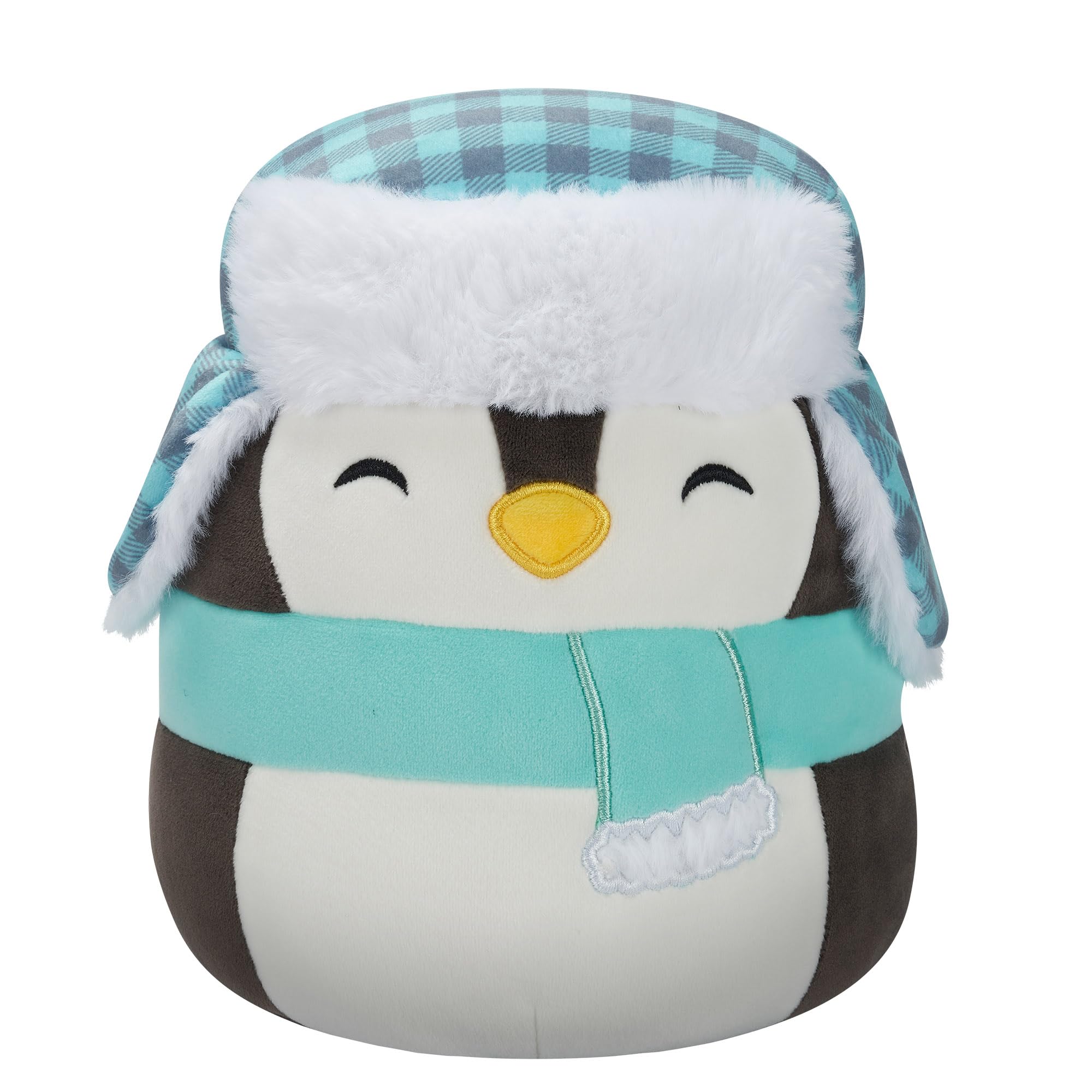 Squishmallows Luna the Black Penguin - 7.5" Plush with Hat & Scarf, 3+ Years