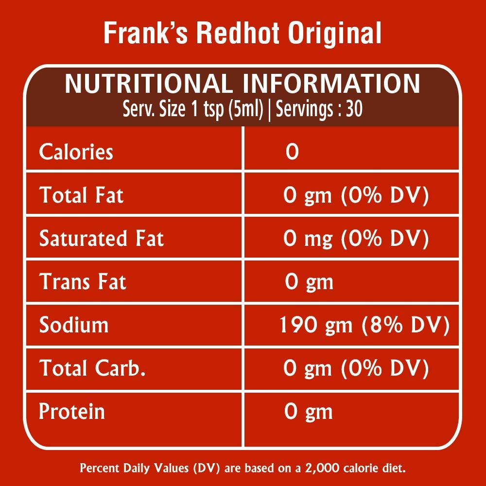Frank's RedHot Original Cayenne Pepper Sauce 148 ml (Pack of 6) 8