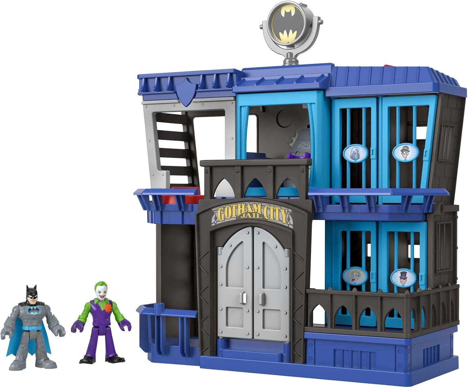 Fisher-Price Imaginext DC Super Friends Gotham City Jail Recharged - Action Playset for Ages 3-8