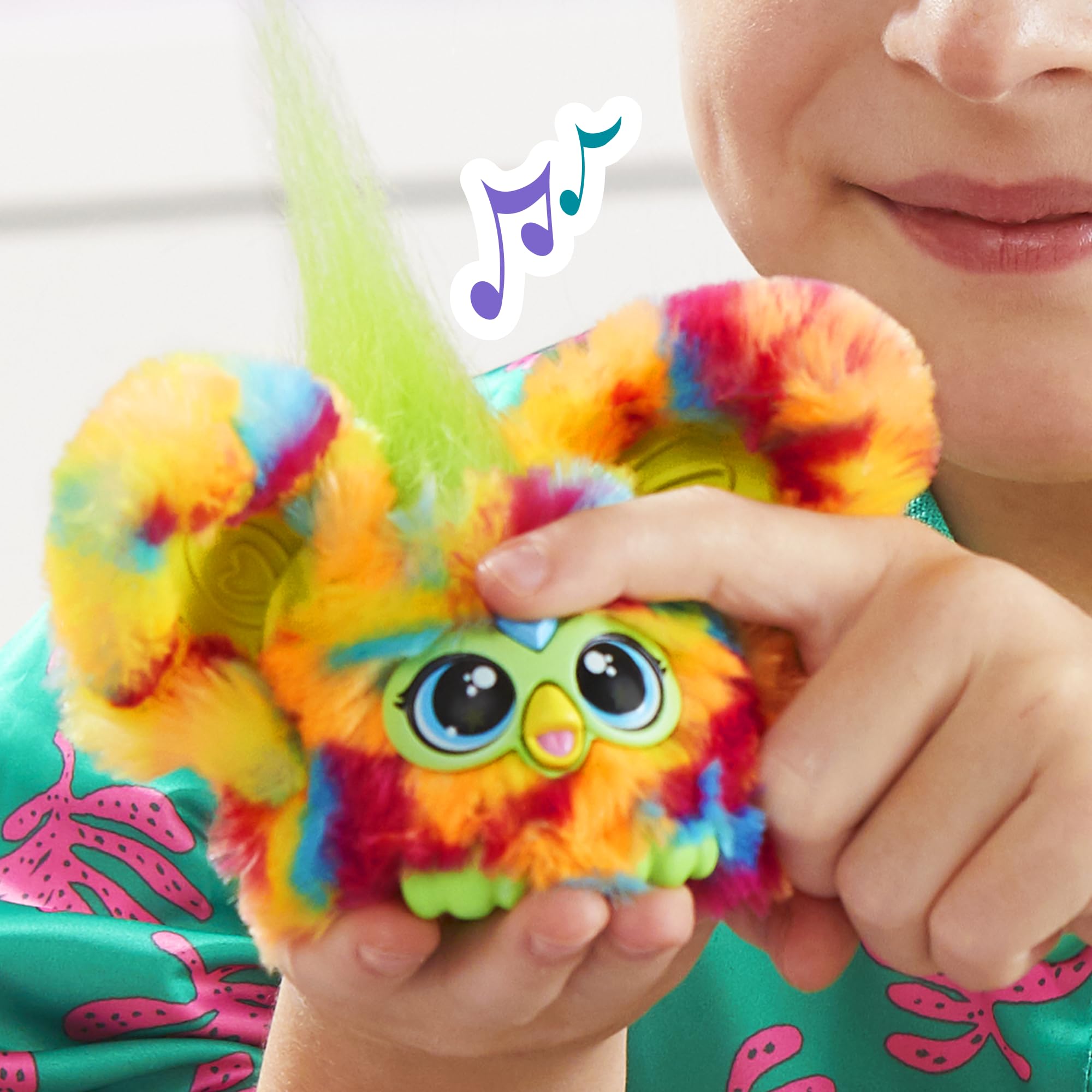 Furby Pix-Elle Mini Electronic Plush Toy - Series 1 Furblet with Sounds & Keychain Clip 4