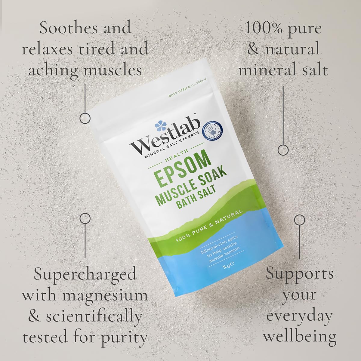 Westlab Reviving Epsom Salt (1kg) 10