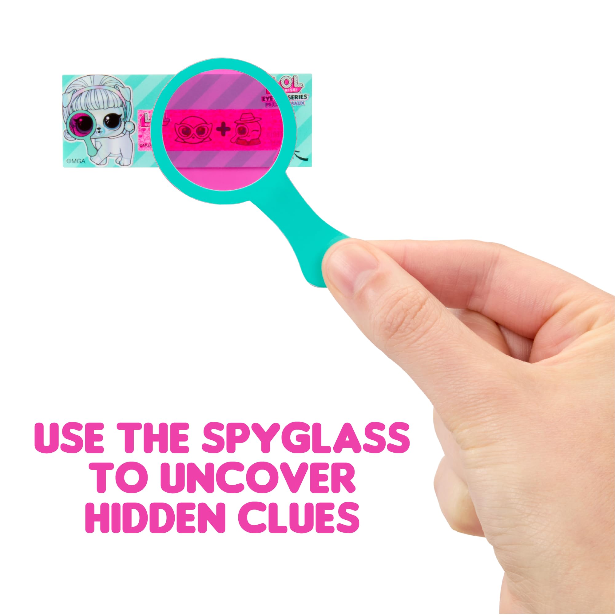 L.O.L. Surprise! Eye Spy Series Pets - 8-Piece Collectible Doll Set with Colour Change Features 3