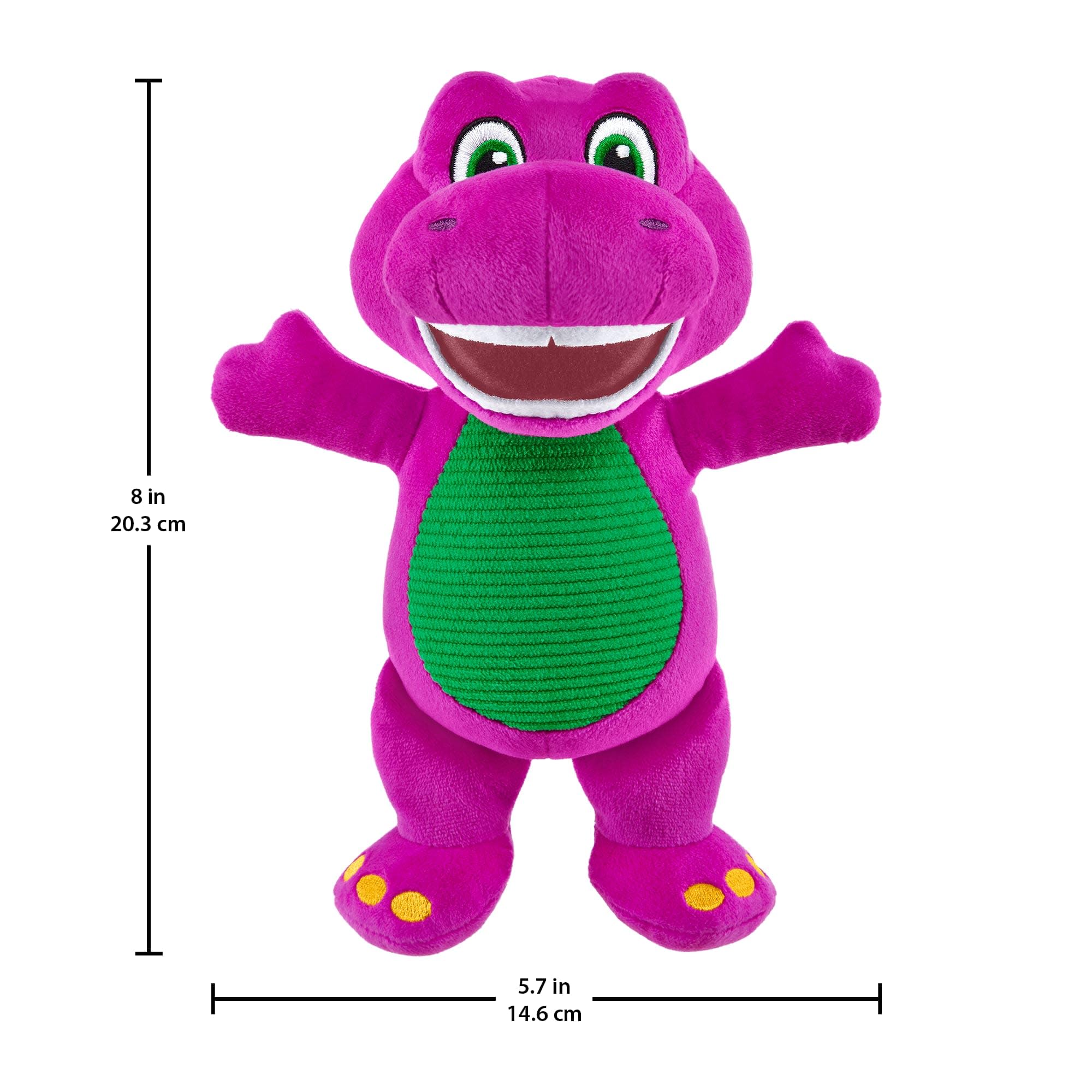 Fisher-Price Barney's World 6.5-Inch Plush Dinosaur Toy for Toddlers
