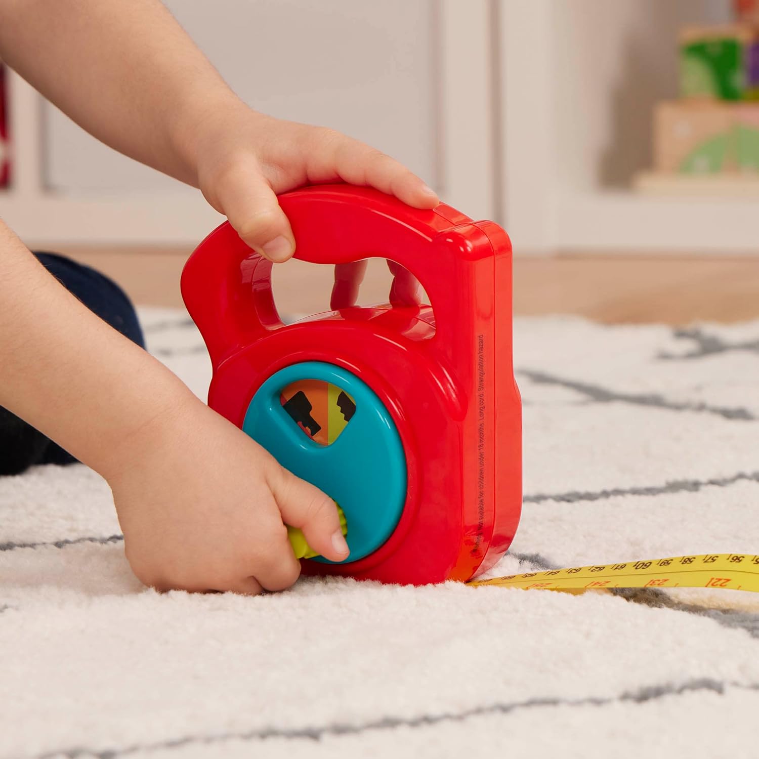 Battat Big Tape Measure Toy - Working Reel & Easy-Hold Handle for Pretend Play - Ages 2+ 4