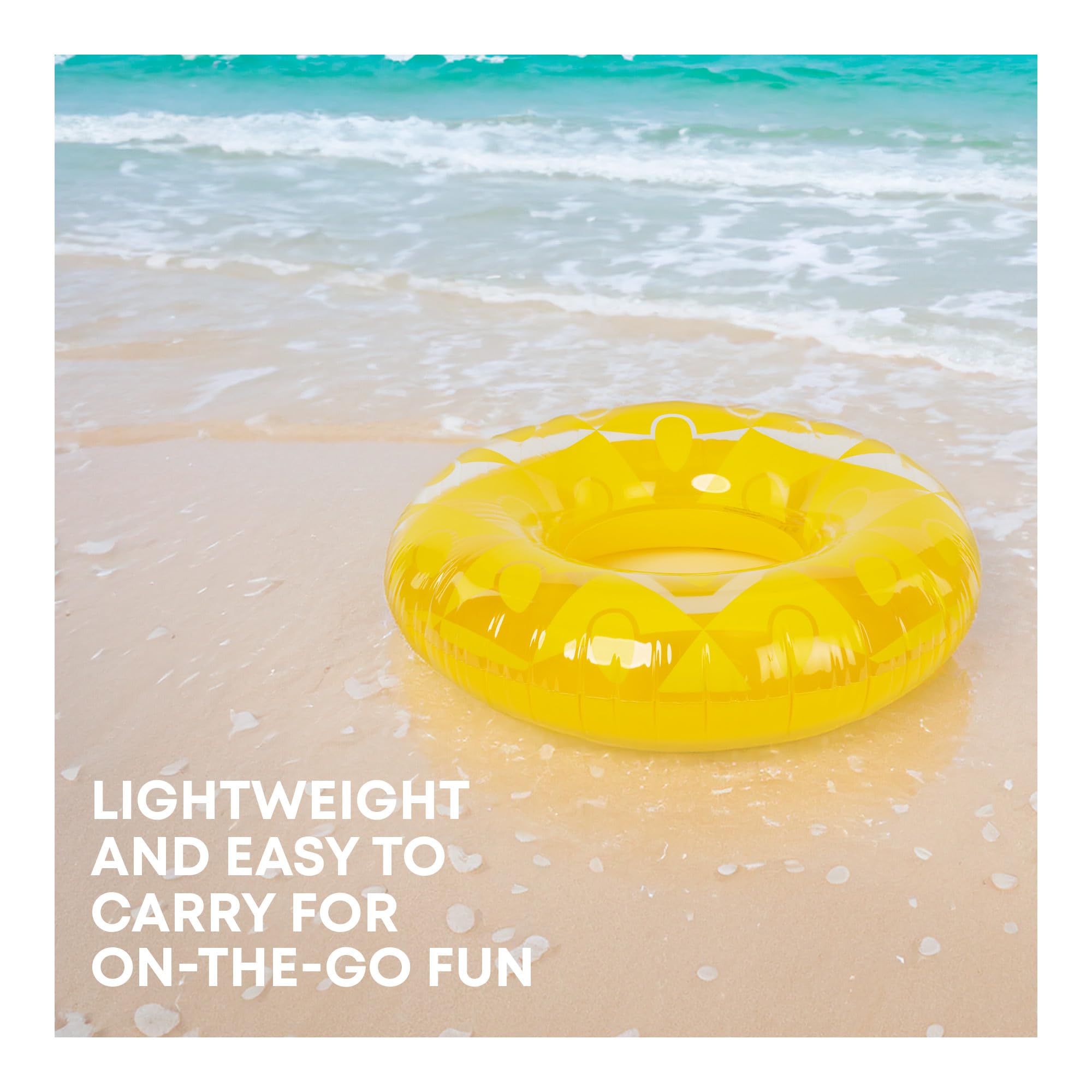 SPLASH! Inflatable Swimming Ring - Fruit Theme | 90cm Diameter | Supports up to 80kg 6