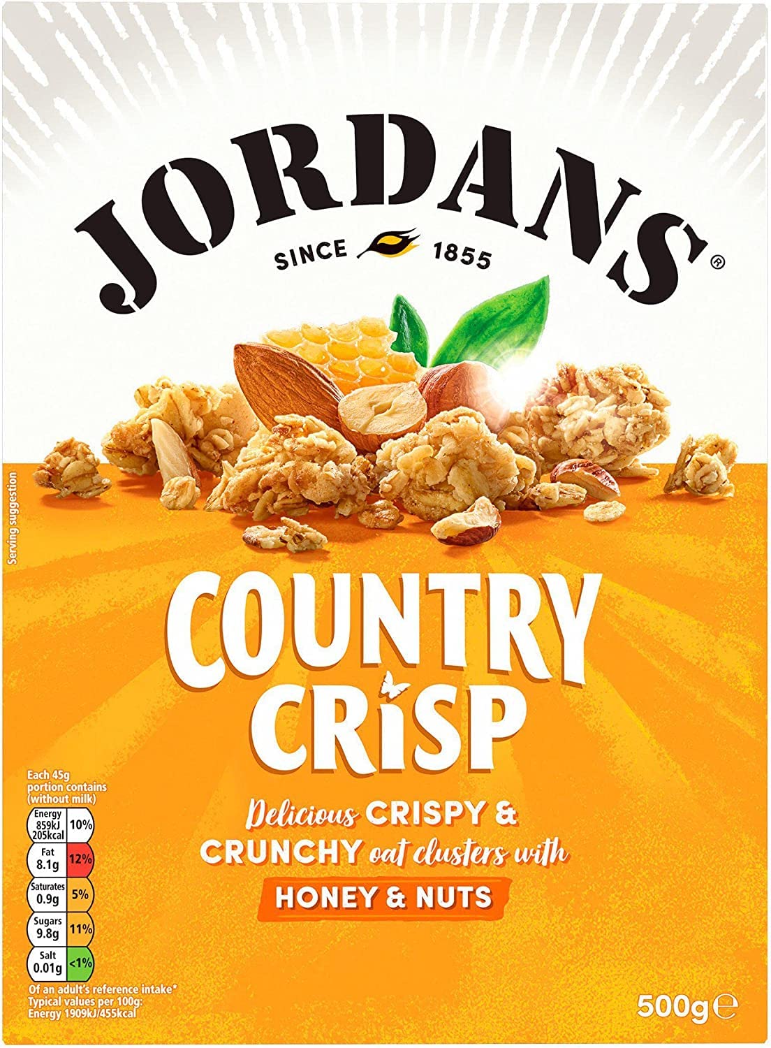 Jordans Country Crisp Honey & Nut Whole Grain Cereal, 500g