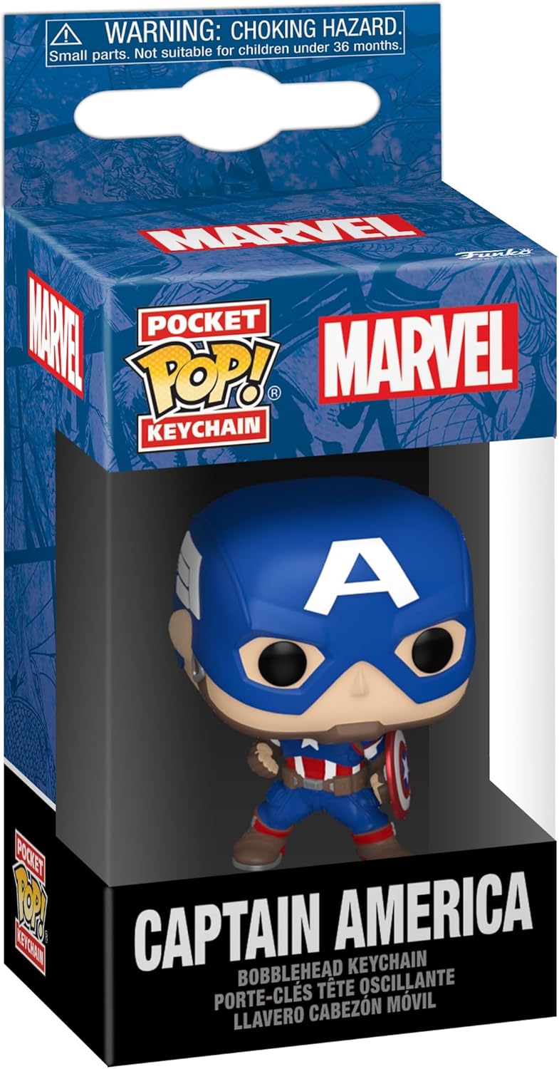 Funko Pop! Keychain: Marvel Comics - Captain America Vinyl Figure 3