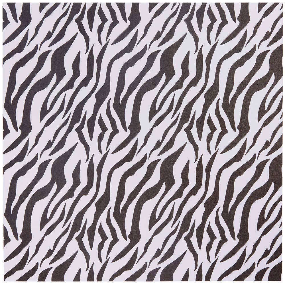 Baker Ross Jungle Animal Printed Paper Pack - 48 Sheets, 120gsm, 203mm x 203mm 4