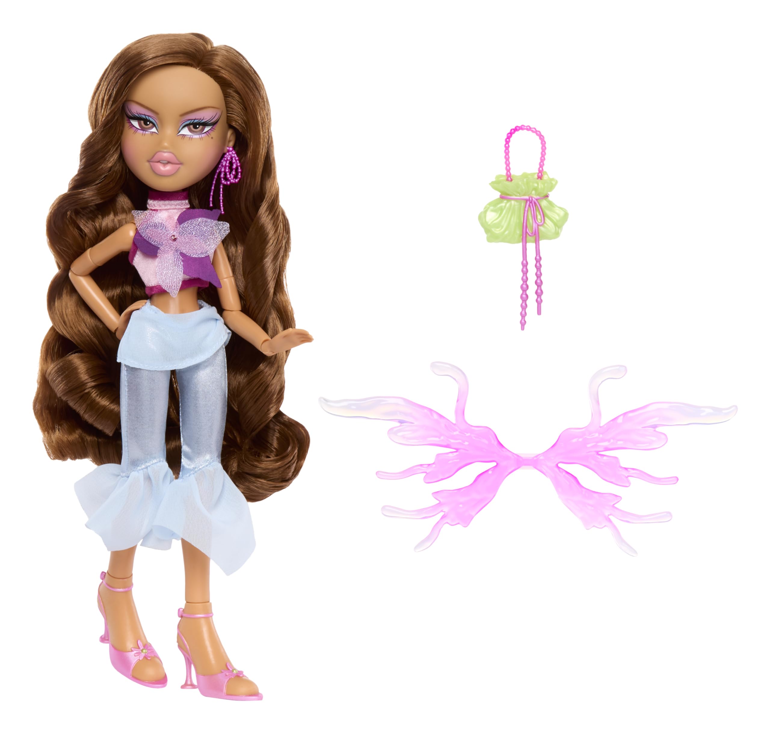 Bratz Fashion Pixiez Yasmin - Collectible Fantasy Doll with Transformable Wings, Real Fashions & Accessories 4