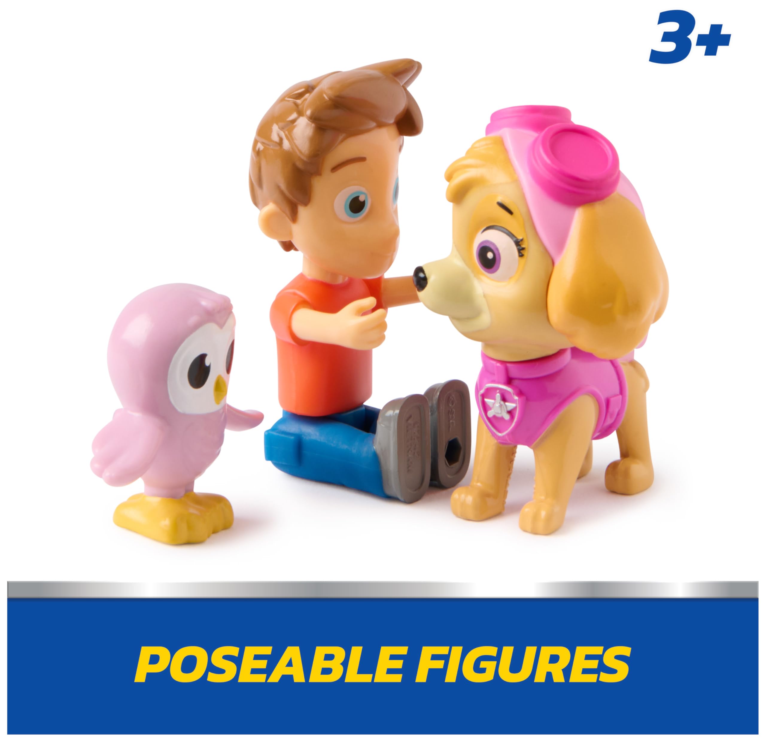 PAW Patrol Skye & Alex Porter Figure Pack with Lil Hootie - Action Figures for Kids 3-9 Years 5