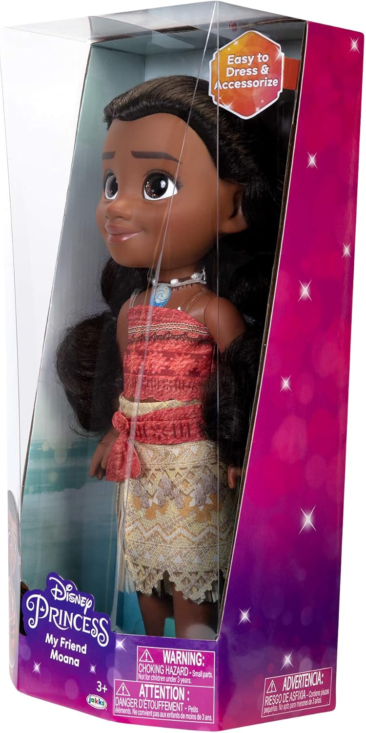 Disney Princess Moana Fashion Doll - 14" Glitter Eyes & Long Hair, Ages 3+